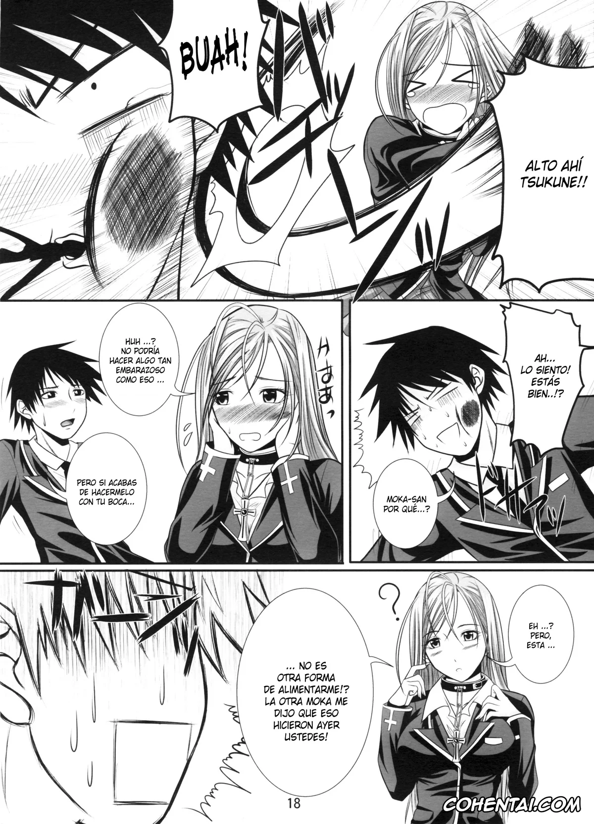 Rosario Vampire porno, Moka Akashiya porno, Tsukune Aono porno, Lewdevil II (Rosario + Vampire), pagina 17