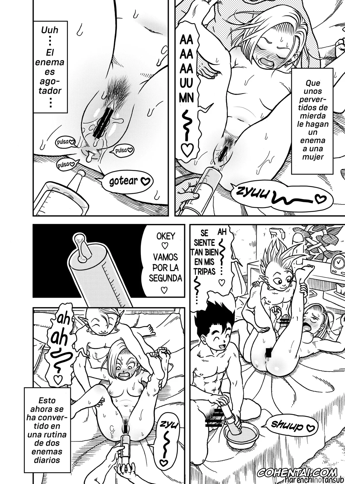 Dragon Ball Z hentai, Android 18 hentai, Shin hentai, Son Gohan hentai, 18-gou NTR Nakadashi on Parade 6 (Dragon Ball Z), pagina 6
