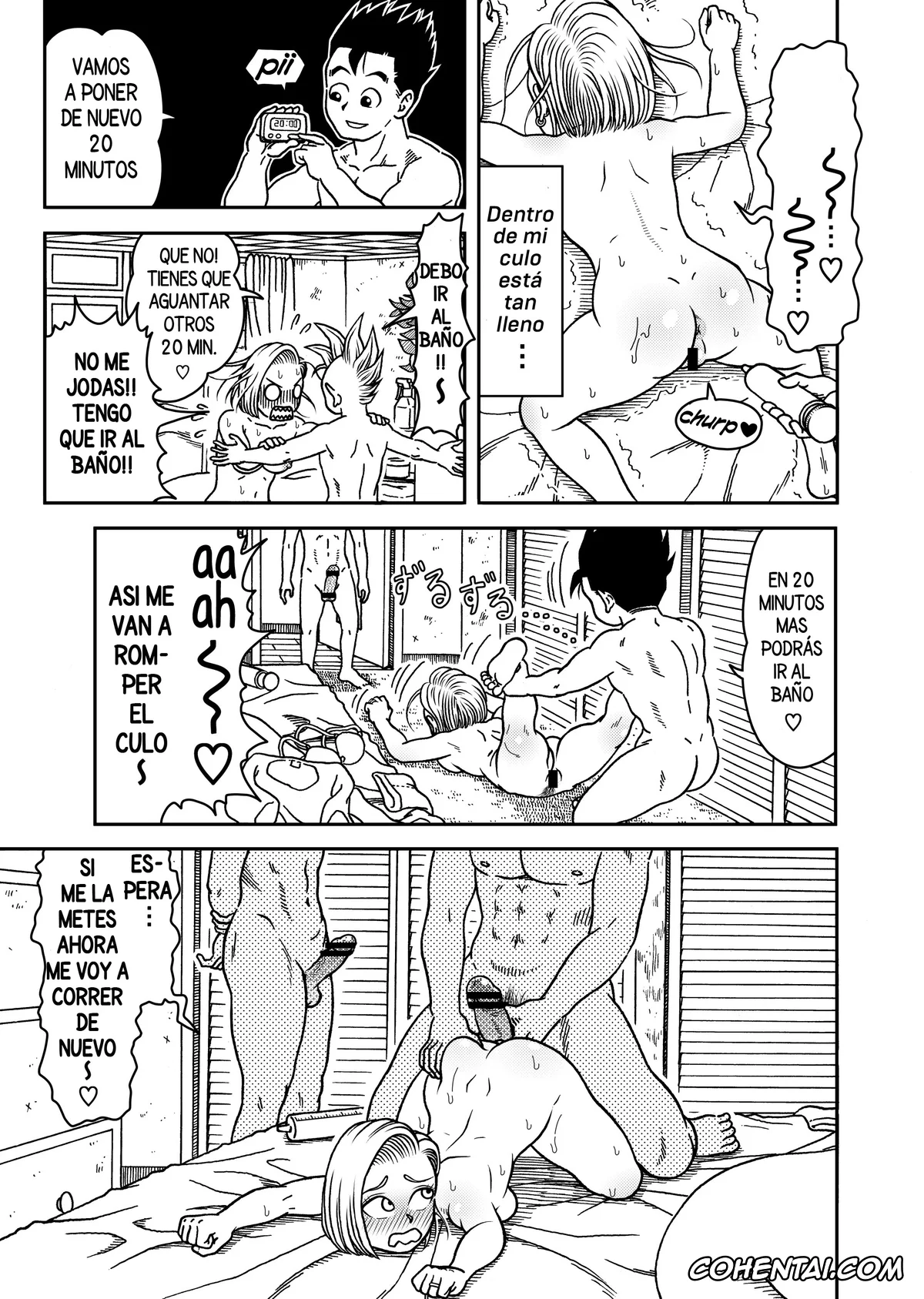 Dragon Ball Z porno, Android 18 porno, Shin porno, Son Gohan porno, 18-gou NTR Nakadashi on Parade 6 (Dragon Ball Z), pagina 17