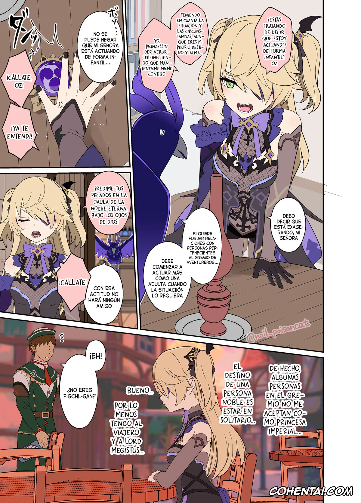 Genshin Impact porno, Fischl porno, Deisui Shita Fischl Ni Warui Koto O Suru Hanashi (Genshin Impact), pagina 2