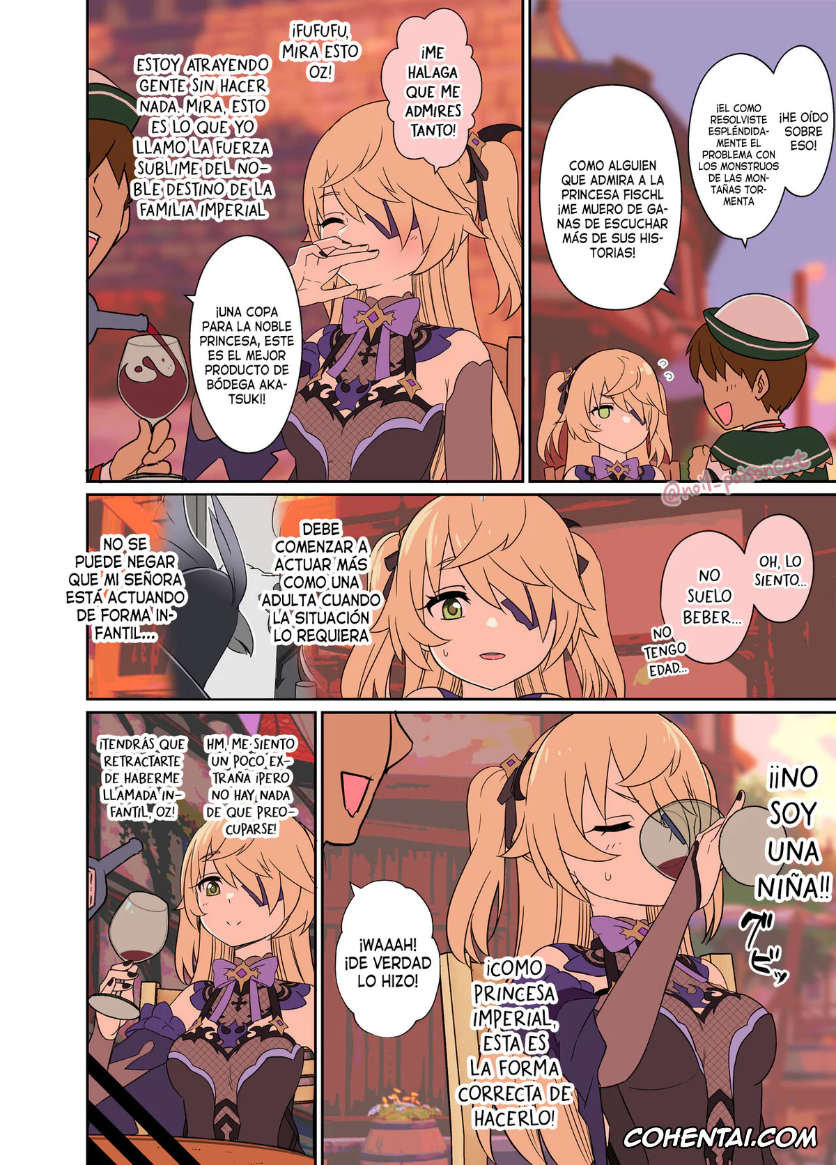 Genshin Impact hentai, Fischl hentai, Deisui Shita Fischl Ni Warui Koto O Suru Hanashi (Genshin Impact), pagina 3