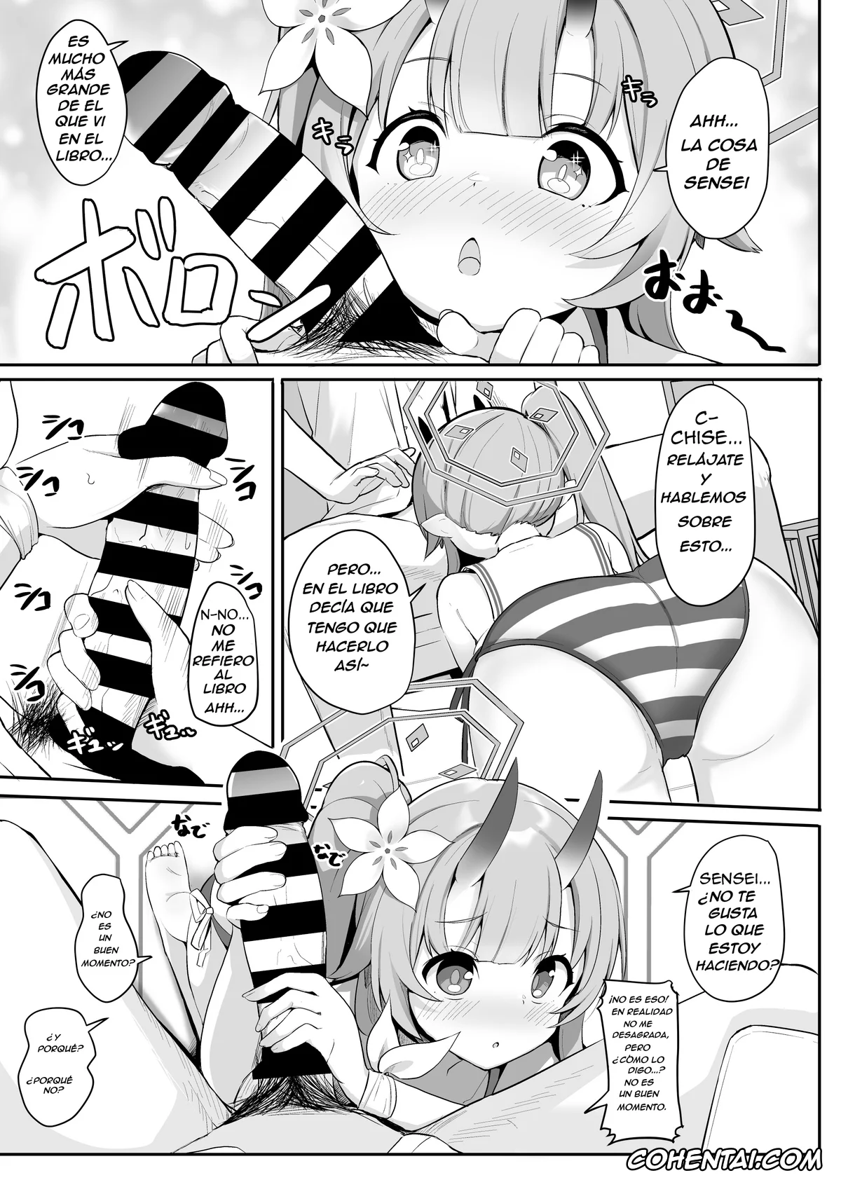 Blue Archive hentai, Chise Waraku hentai, Sensei hentai, Mizugi da yo Ippai Dasete Ureshii ne (Blue Archive), pagina 6