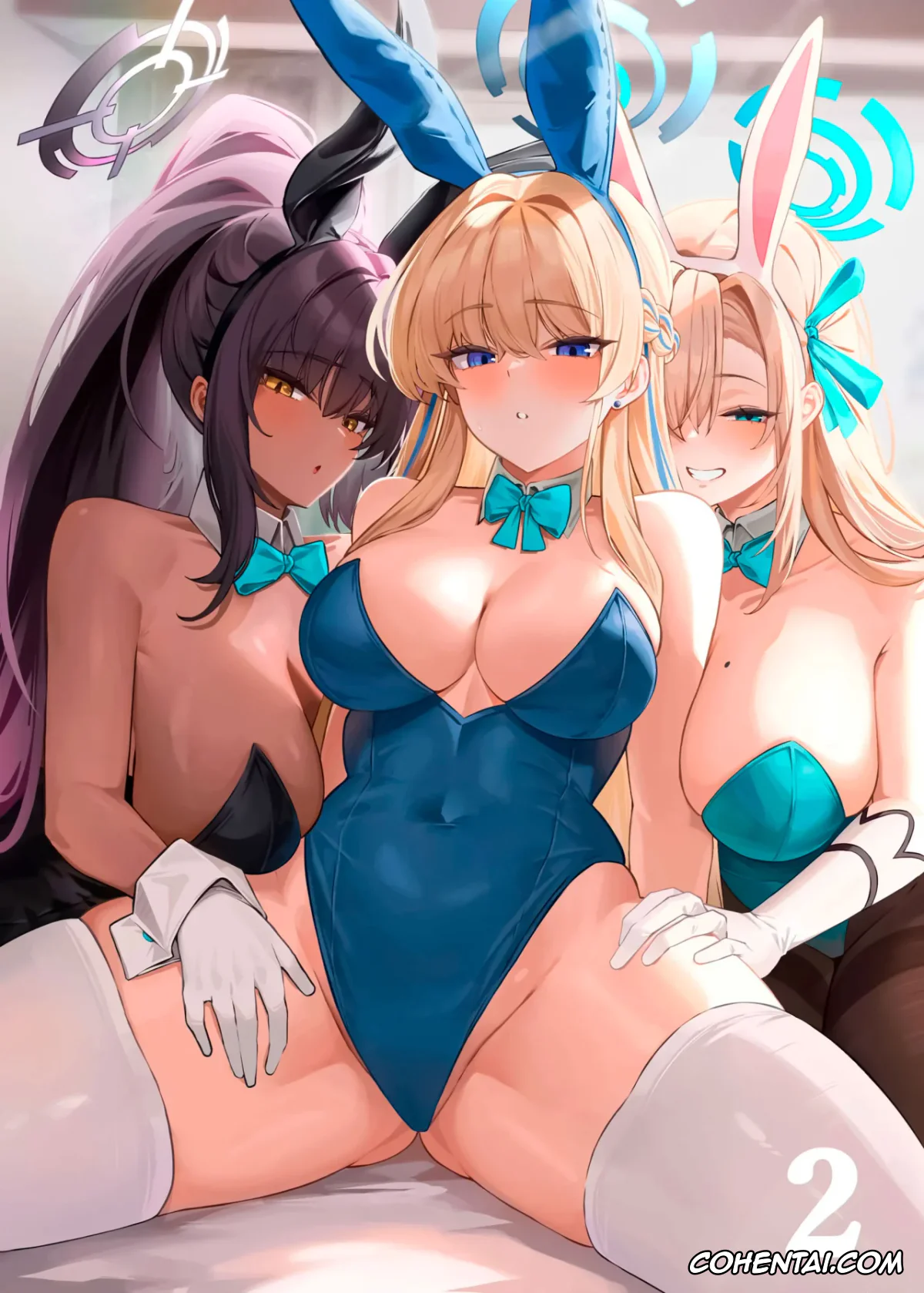 Blue Archive xxx, Asuna Ichinose xxx, Karin Kakudate xxx, Sensei xxx, Toki Asuma xxx, Maid no Shasei Kanri (Blue Archive), pagina 25