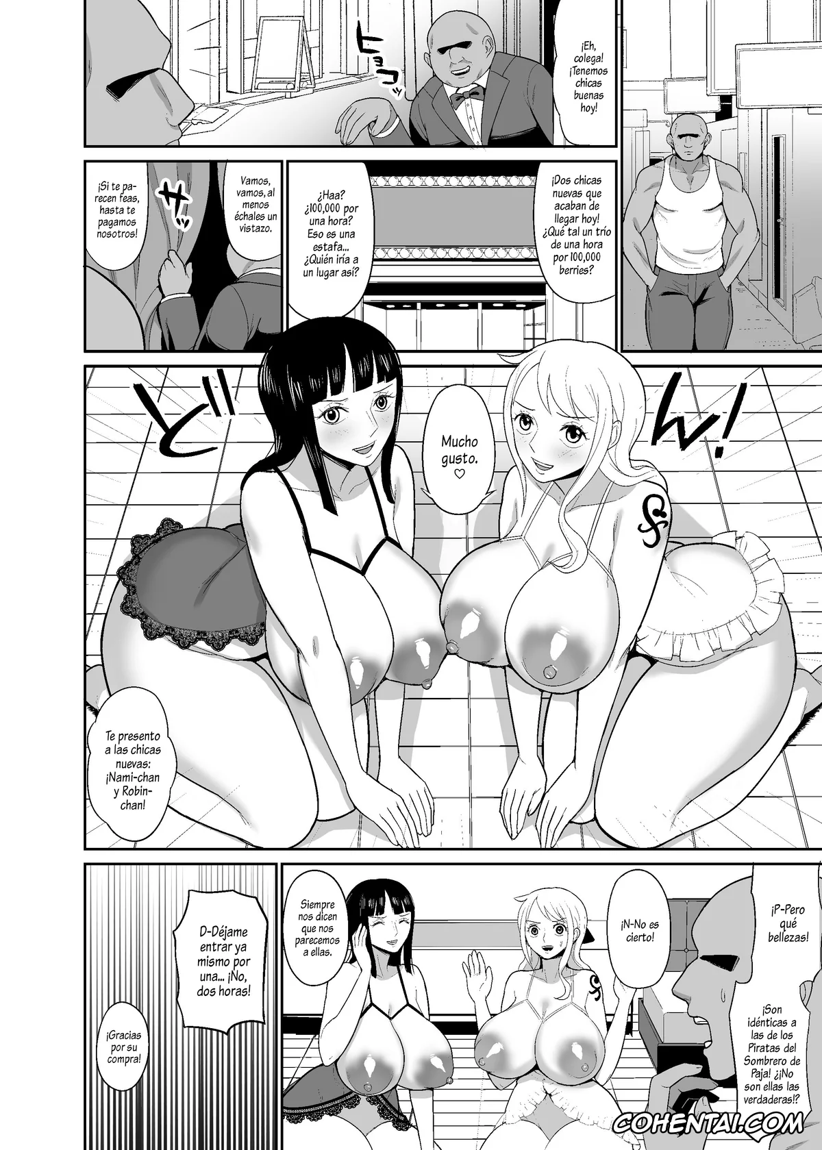 One Piece porno, Nami porno, Nico Robin porno, Ichi Oku Berī Kasegu made Derarenai Fūzoku Shima (One Piece), pagina 5