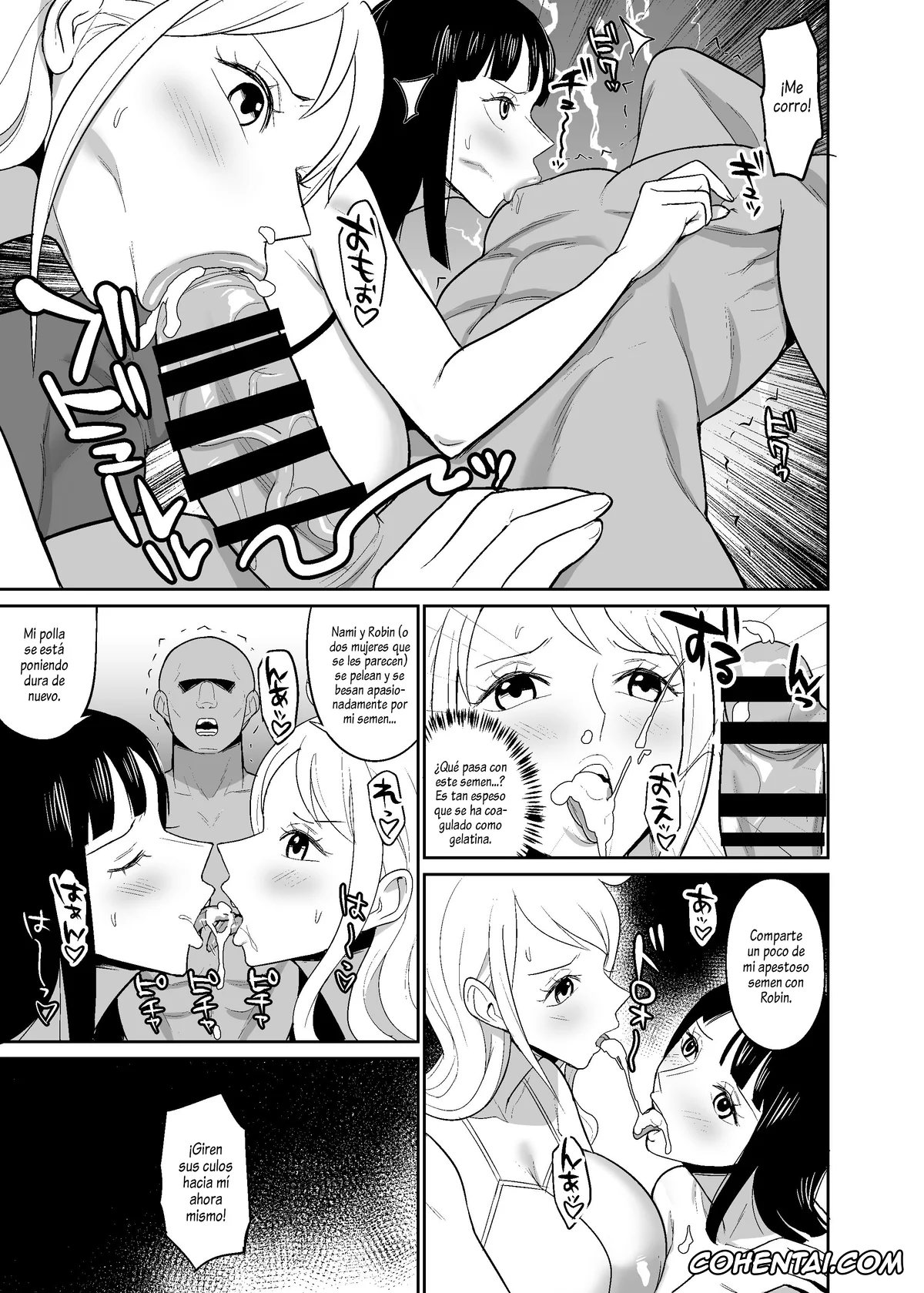 One Piece xxx, Nami xxx, Nico Robin xxx, Ichi Oku Berī Kasegu made Derarenai Fūzoku Shima (One Piece), pagina 10