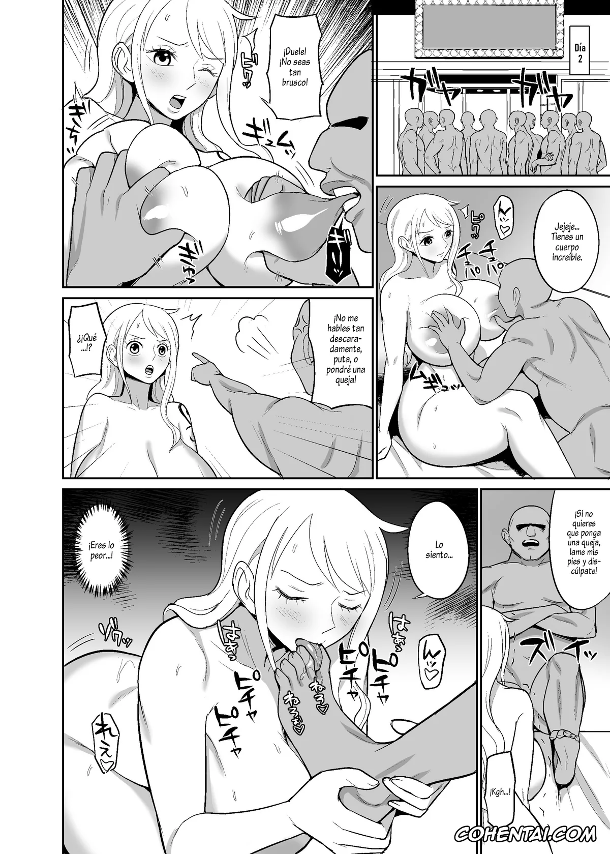 One Piece porno, Nami porno, Nico Robin porno, Ichi Oku Berī Kasegu made Derarenai Fūzoku Shima (One Piece), pagina 17