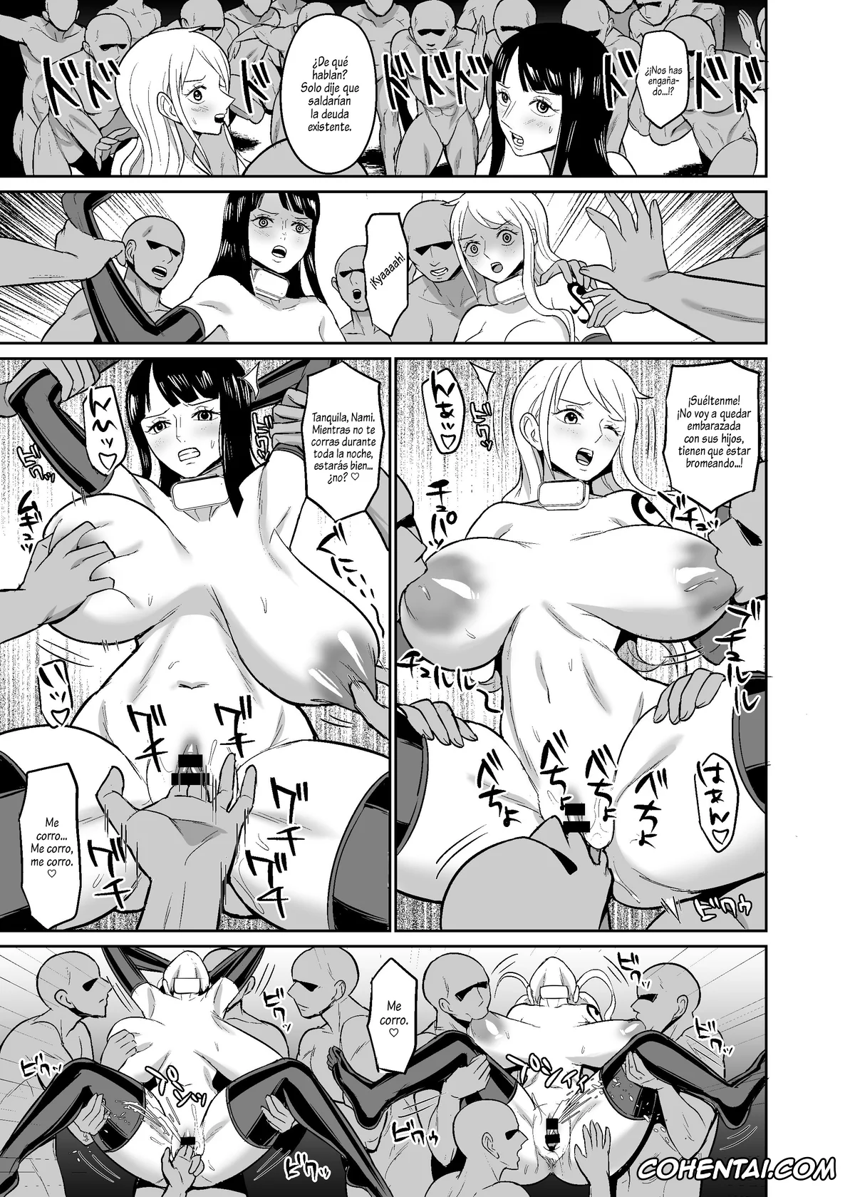 One Piece xxx, Nami xxx, Nico Robin xxx, Ichi Oku Berī Kasegu made Derarenai Fūzoku Shima (One Piece), pagina 28