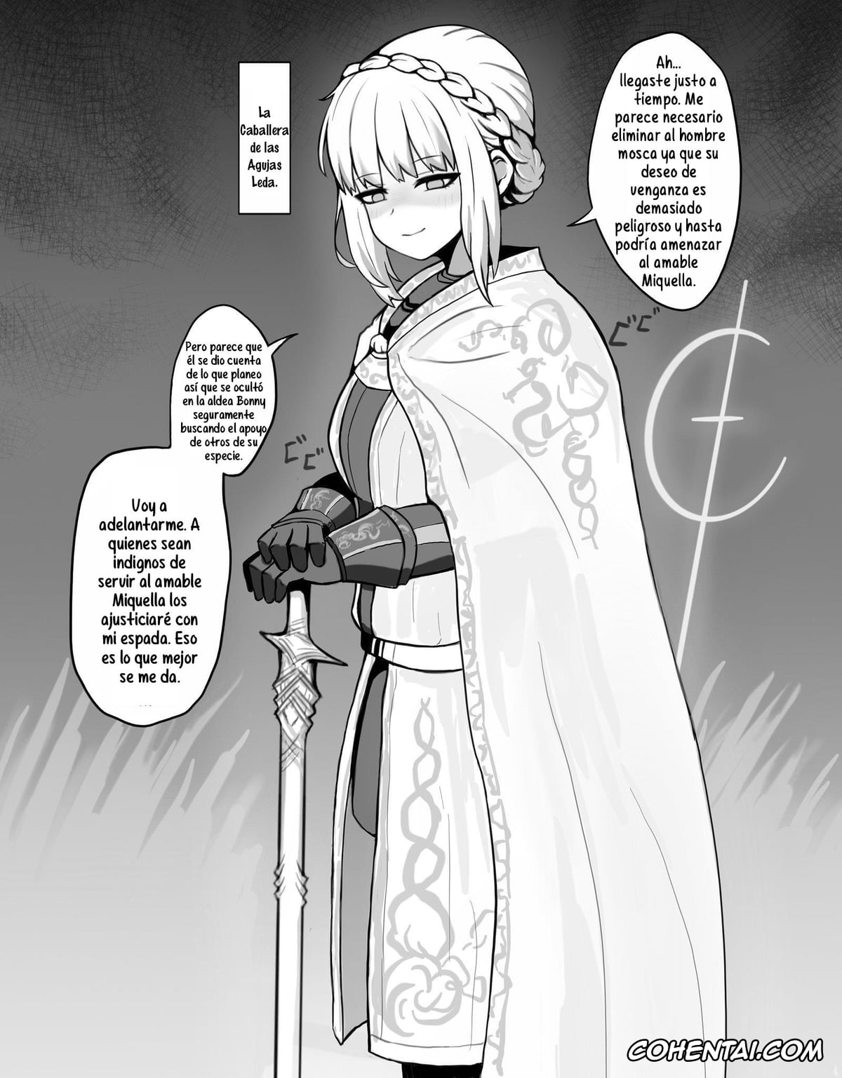 Elden Ring xxx, Needle Knight Leda xxx, El Trato Inhumano a la Caballera de las Agujas Leda (Elden Ring), pagina 1