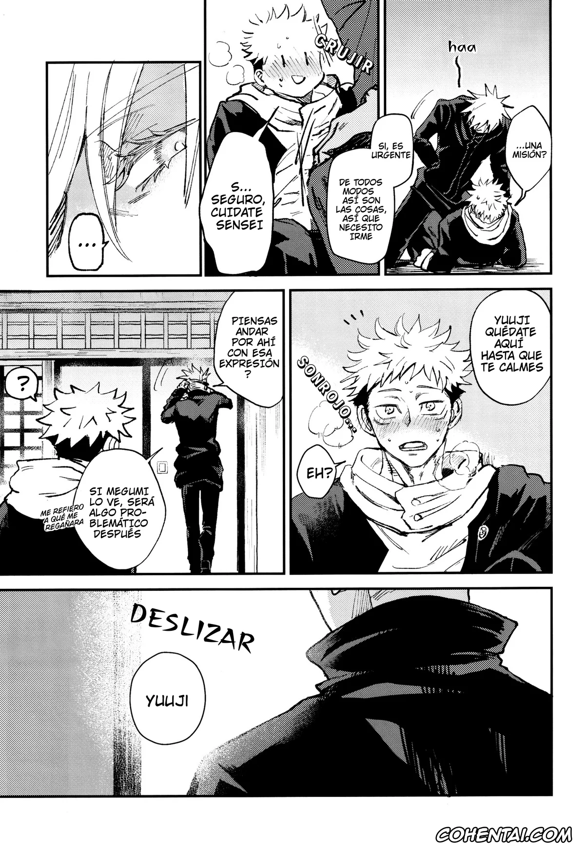 Jujutsu Kaisen hentai, Satoru Gojo hentai, Yuuji Itadori hentai, Hen na Switch ga Hairimashite (Jujutsu Kaisen), pagina 9
