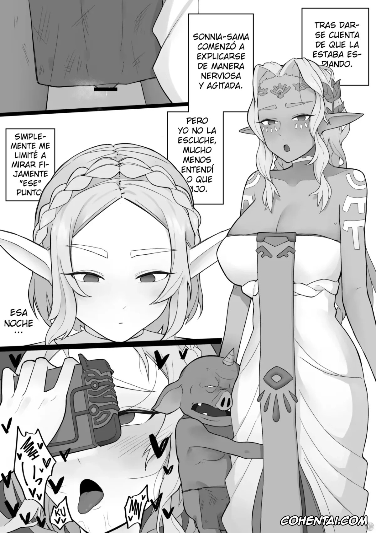 The Legend Of Zelda porno, Bokoblin porno, Princess Zelda porno, Queen Sonia porno, Oushitsu Ketsumyaku no Hametsu to »Hanei» (The Legend Of Zelda), pagina 2