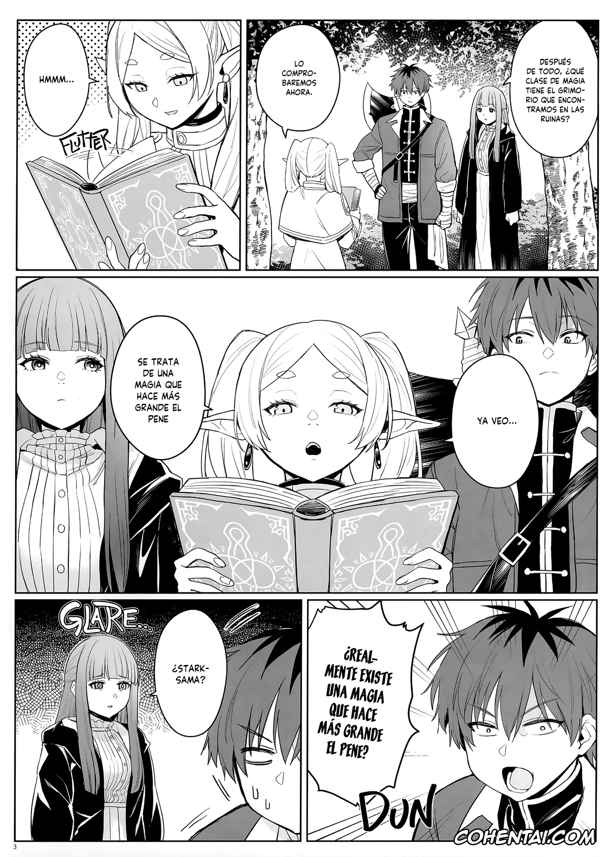 Sousou No Frieren | Frieren Beyond Journeys End xxx, Fern xxx, Frieren xxx, Stark xxx, Chinchin ga Ookiku Naru Mahou (Sousou no Frieren), pagina 4