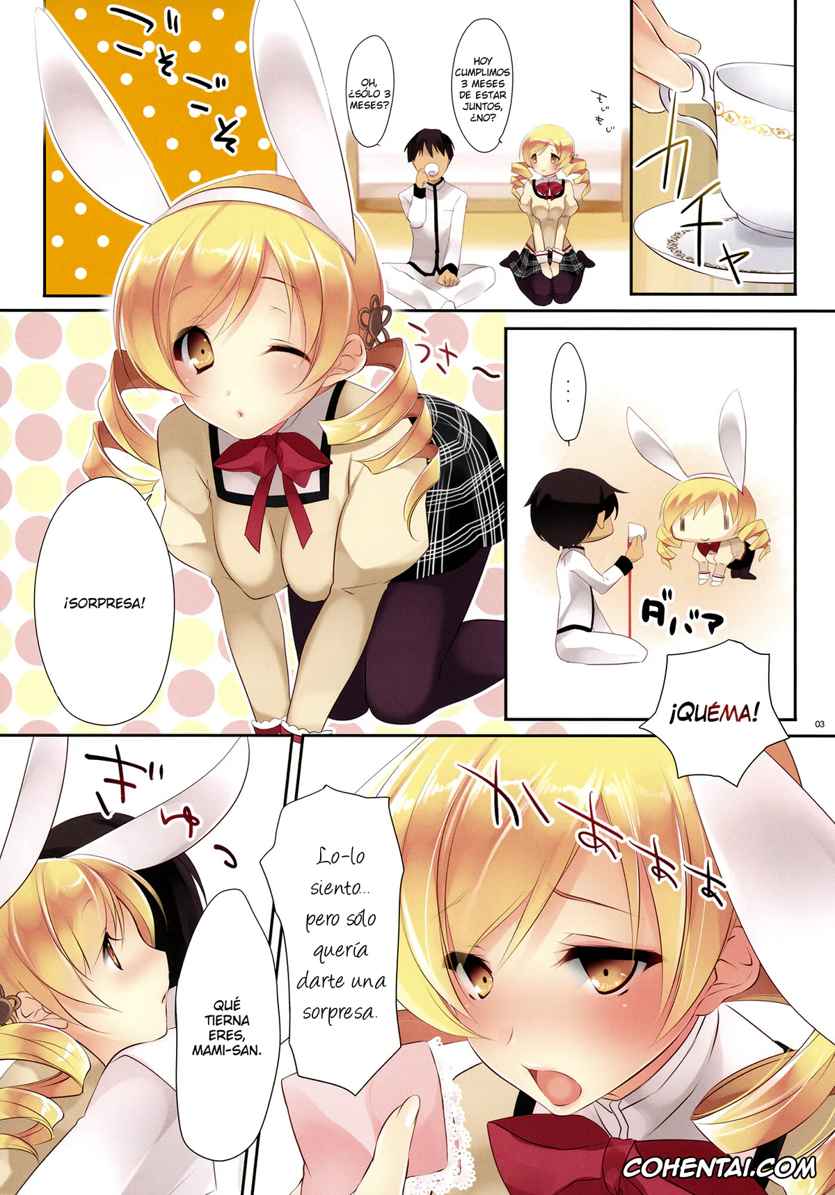 Puella Magi Madoka Magica hentai, Mami Tomoe hentai, Mad Tea Party (Puella Magi Madoka Magica), pagina 3