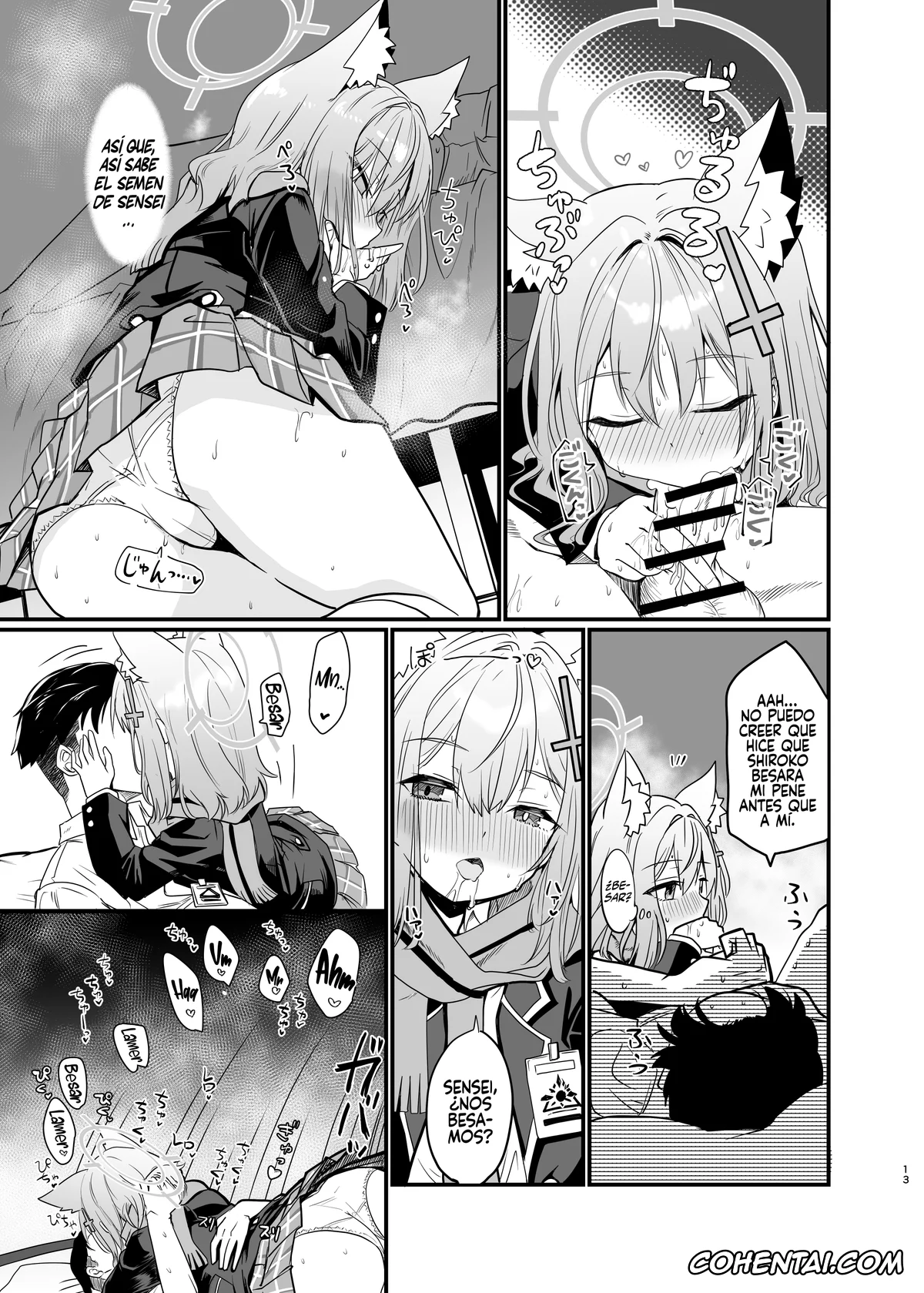 Blue Archive hentai, Sensei hentai, Shiroko Sunaookami hentai, Kowaku no Kiri (Blue Archive), pagina 12