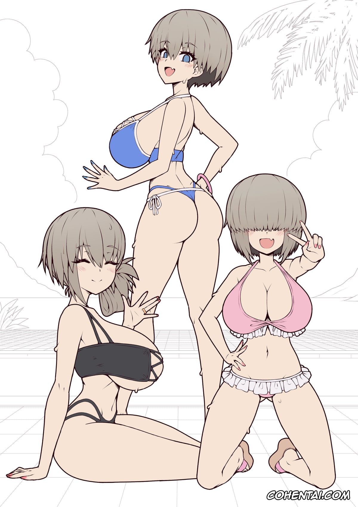 Uzaki-chan wa Asobitai! xxx, Hana Uzaki xxx, Shinichi Sakurai xxx, Tsuki Uzaki xxx, Yanagi Uzaki xxx, Uzaki-chan no Kizuna o Fukameru Kyuuka (Uzaki-chan wa Asobitai!), pagina 34