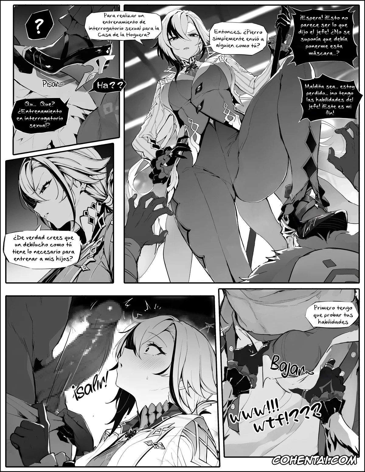 Genshin Impact hentai, Arlecchino hentai, Servant-sama no Seiteki Goumon Choukyou (Genshin Impact), pagina 3