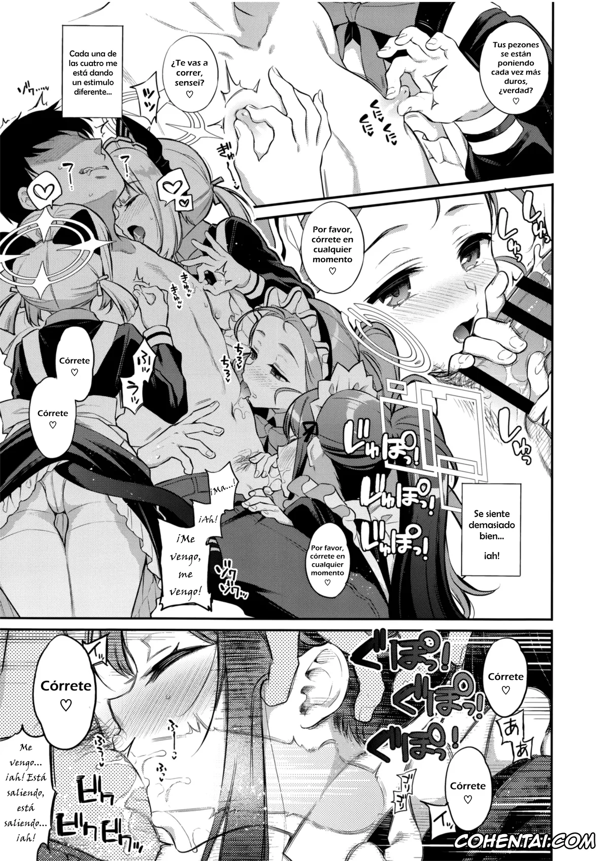Blue Archive porno, Sensei Kouryaku Game Maid Harem Hen | Estrategia para conquistar al sensei: El arco del harem de maids (Blue Archive), pagina 8