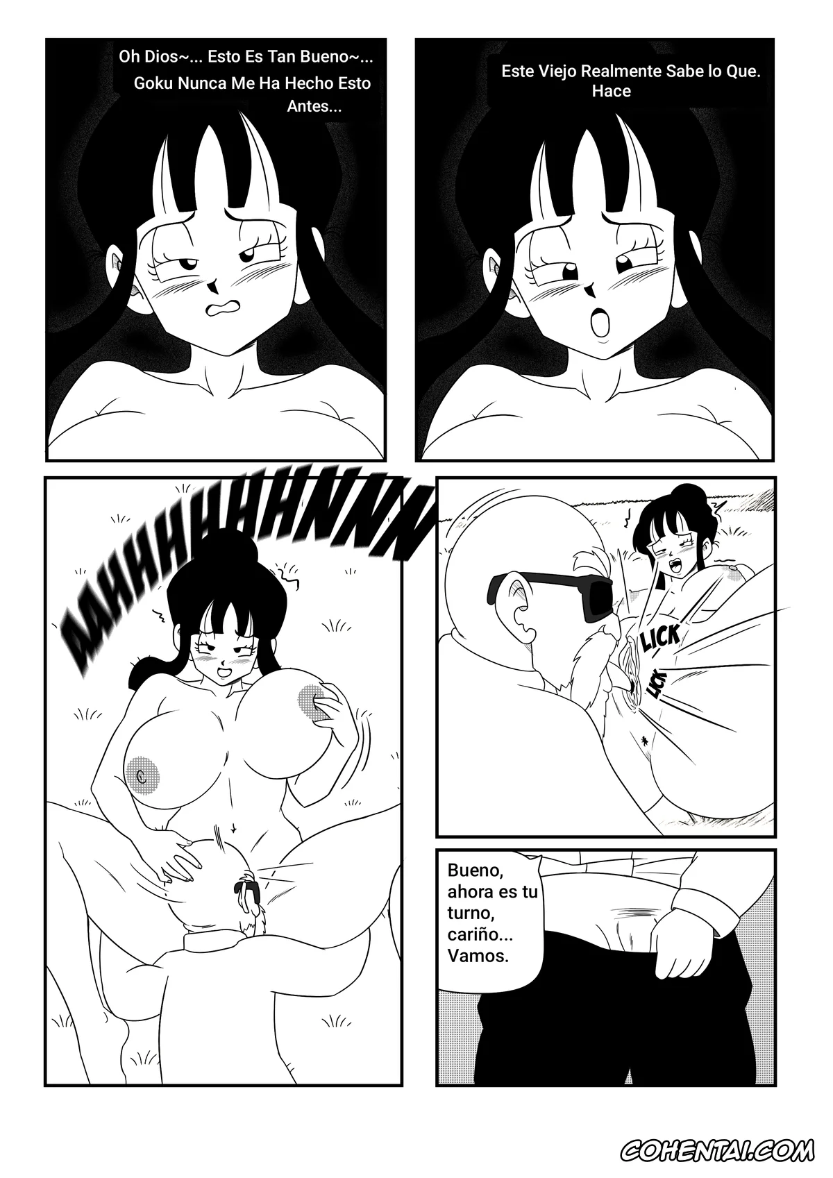 Dragon Ball hentai, Dragon Ball Z hentai, Chi Chi hentai, Master Roshi hentai, chi-chi x master roshi the ultimate training (Dragon Ball Z), pagina 18
