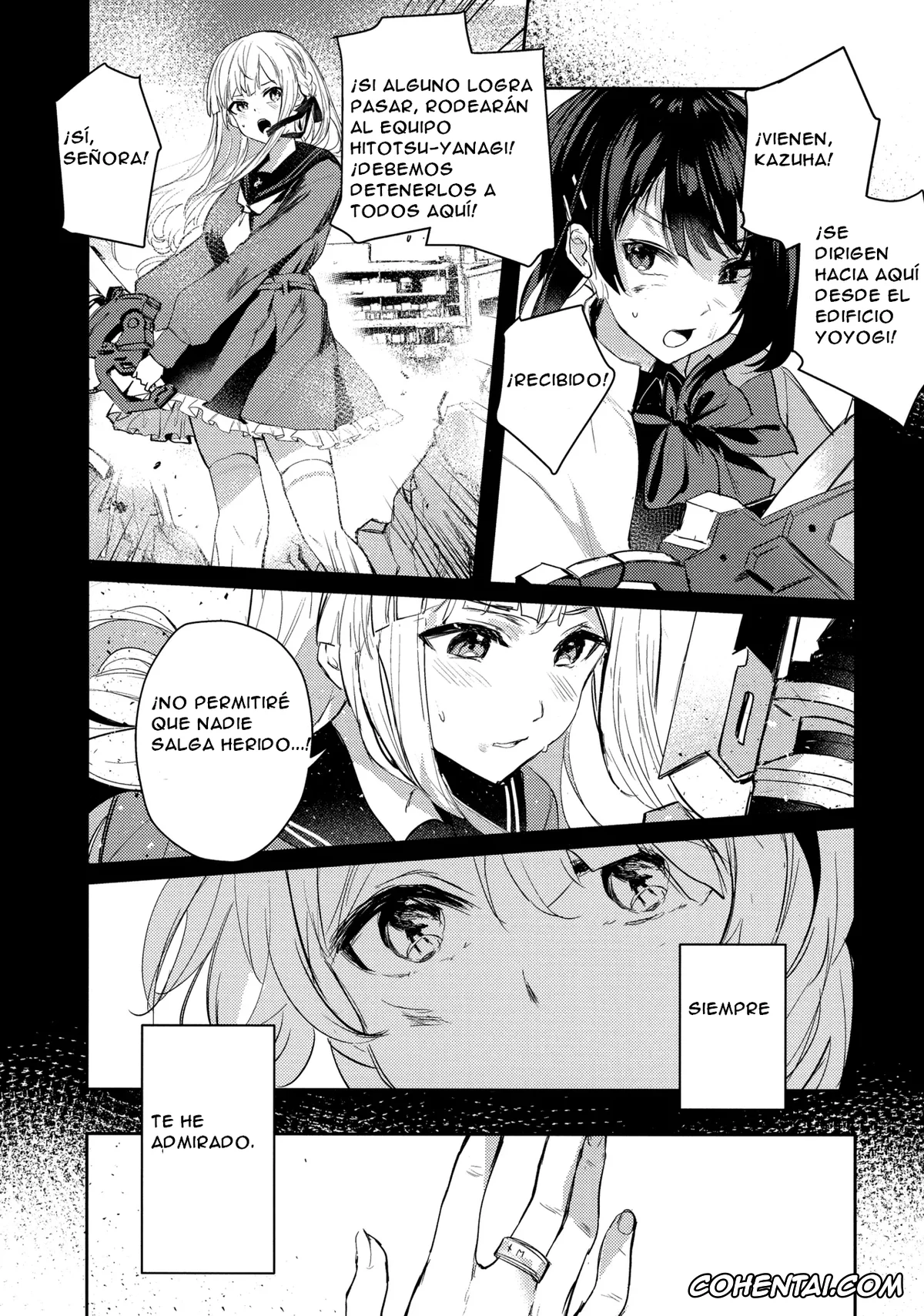Assault Lily xxx, Kanaho Kon xxx, Kazuha Aizawa xxx, Chi o Nurasazu. – December rain soaks nothing. (Assault Lily), pagina 13