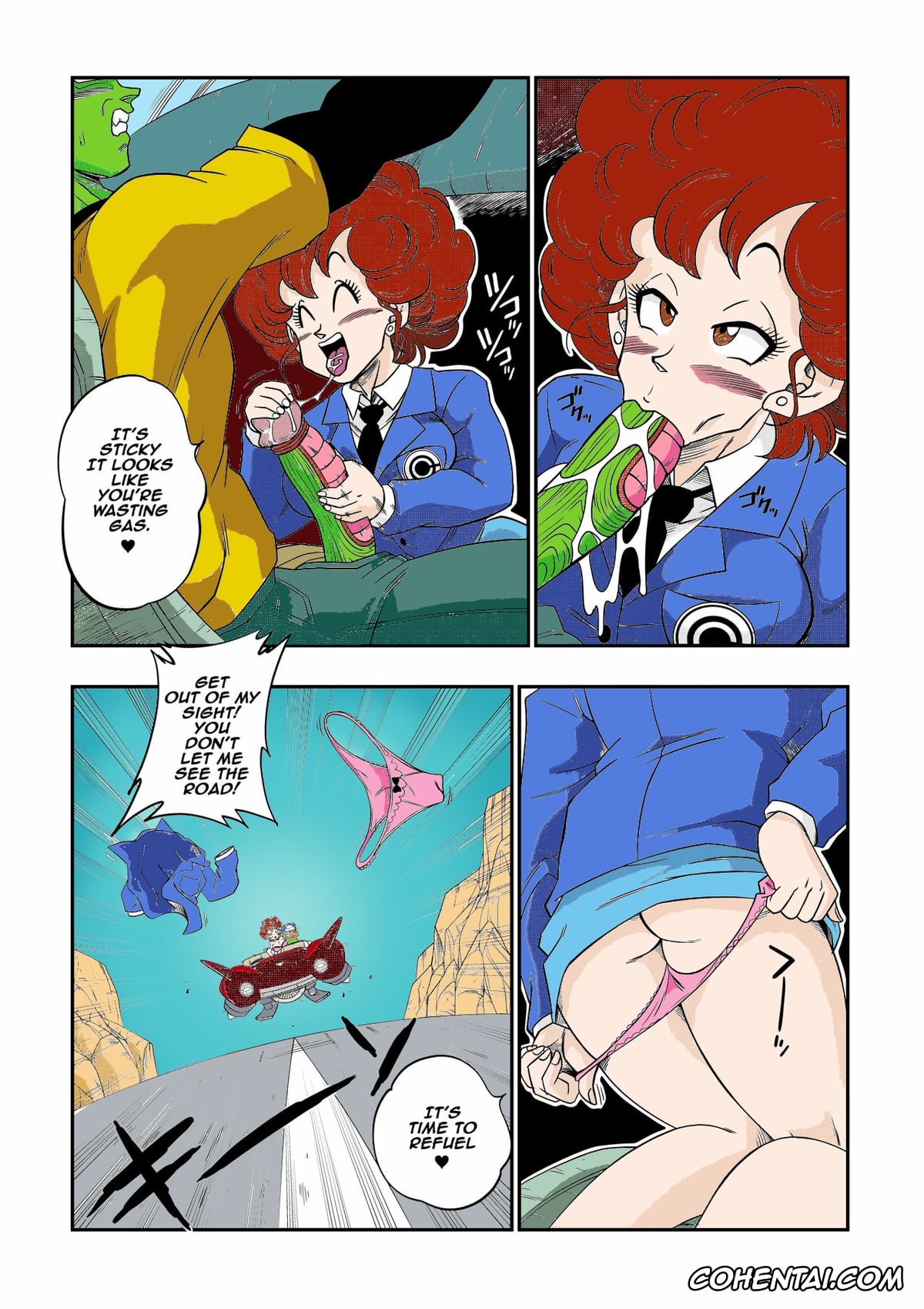 Dragon Ball hentai, Dragon Ball Z hentai, Cynthia hentai, Piccolo hentai, Son Goku hentai, Burning Road! Driver’s License (Dragon Ball), pagina 9