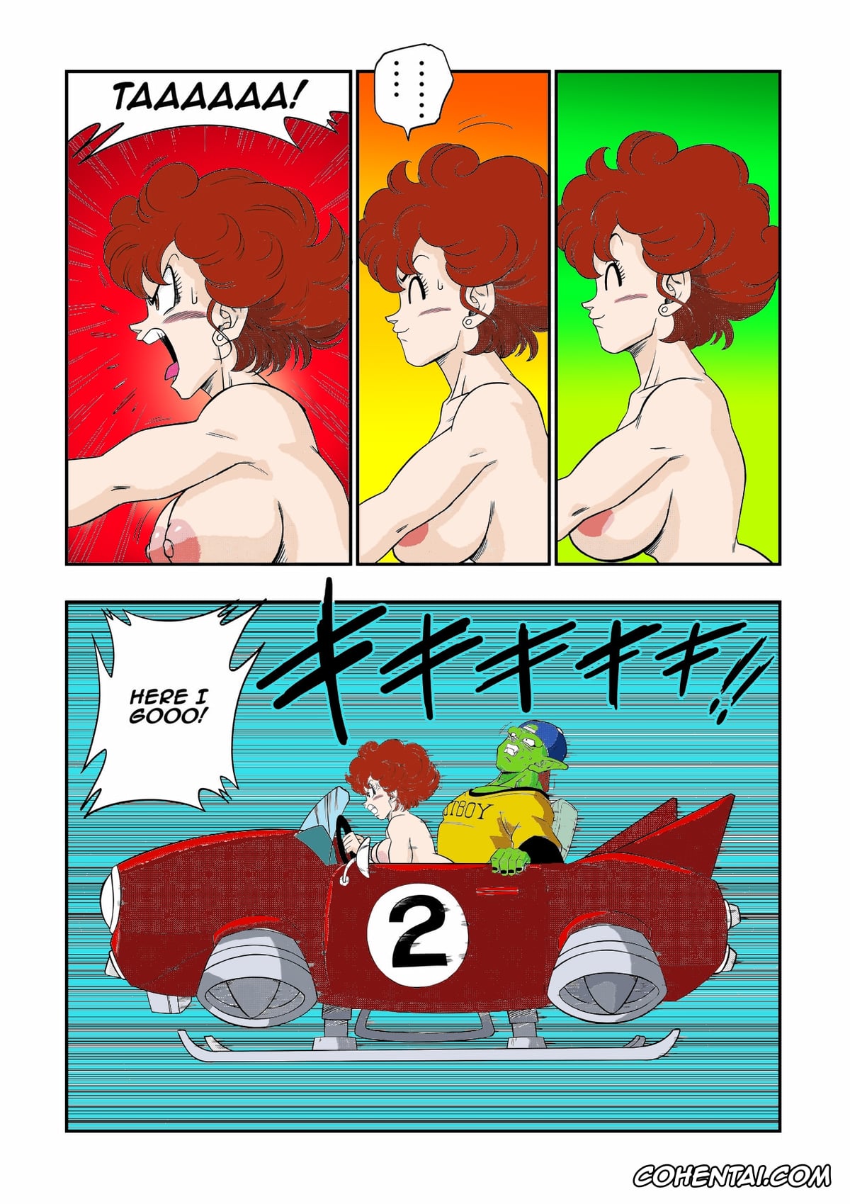 Dragon Ball hentai, Dragon Ball Z hentai, Cynthia hentai, Piccolo hentai, Son Goku hentai, Burning Road! Driver’s License (Dragon Ball), pagina 15