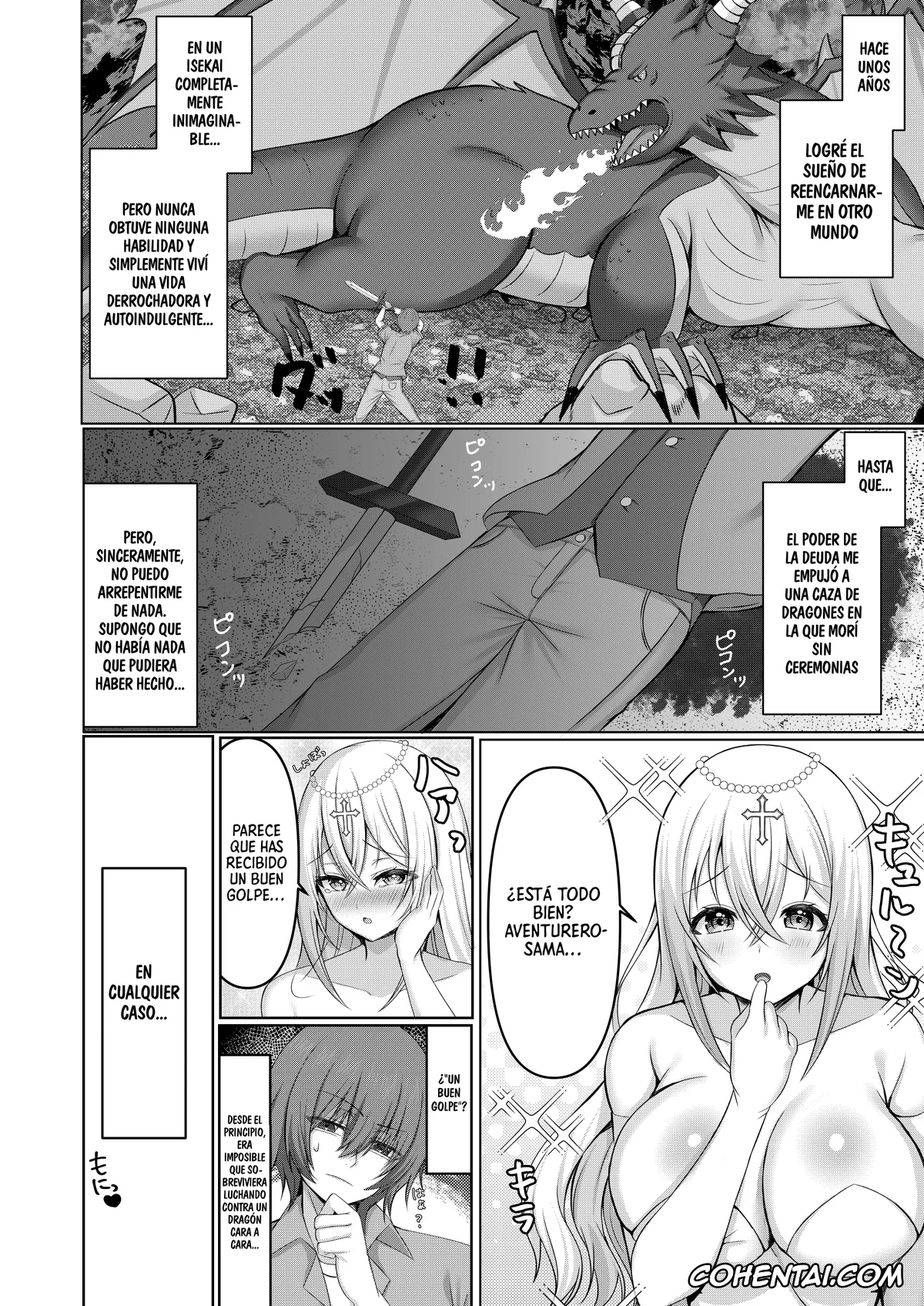 Original hentai, Isekai Tensei Shippaisha no Ore ga Gekikawa Priest ni Dekiai Sareru!?, pagina 3