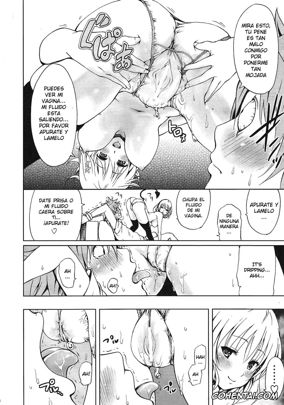 To Love-Ru hentai, Momo Velia Deviluke hentai, Nana Asta Deviluke hentai, Rito Yuuki hentai, Chou LOVE-Ru Pink (To Love-Ru), pagina 9