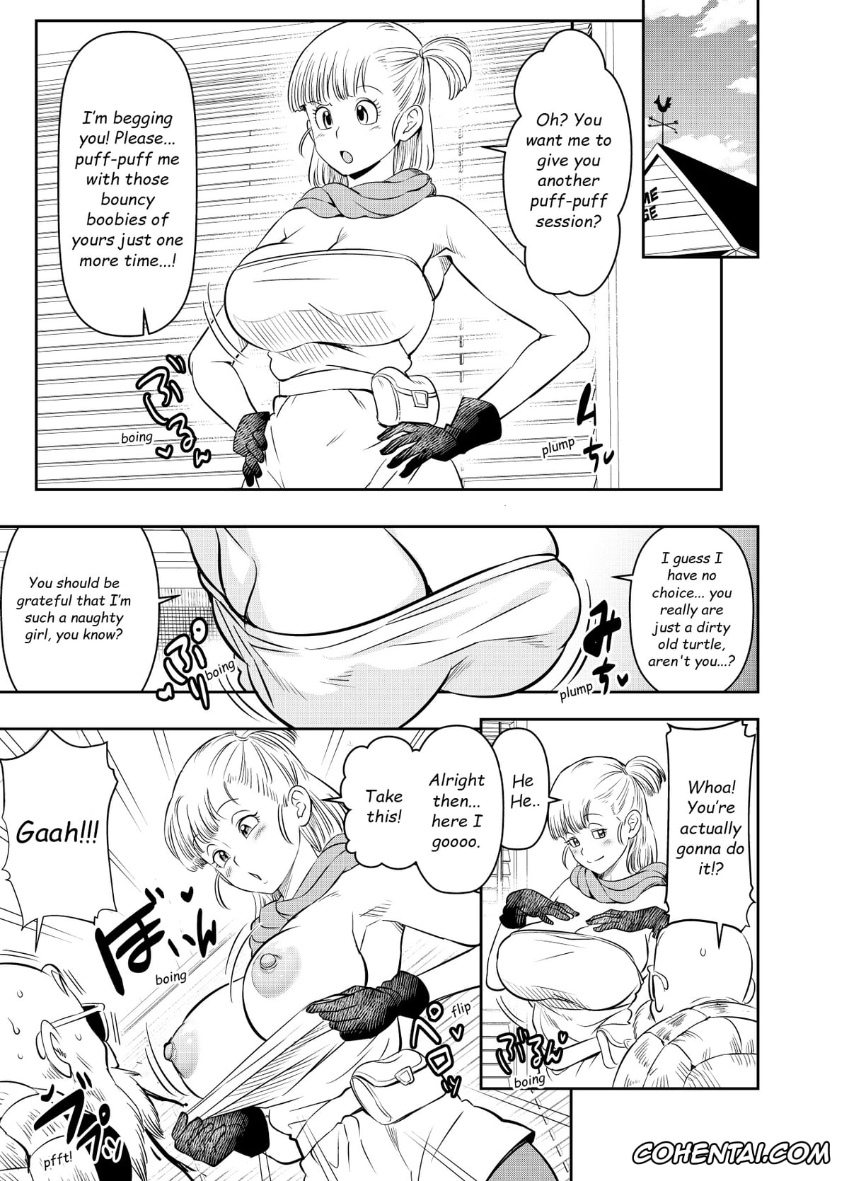 Dragon Ball xxx, Bulma Briefs xxx, Master Roshi xxx, Skeb de Goraii Itadaita Mono desu (Dragon Ball), pagina 1