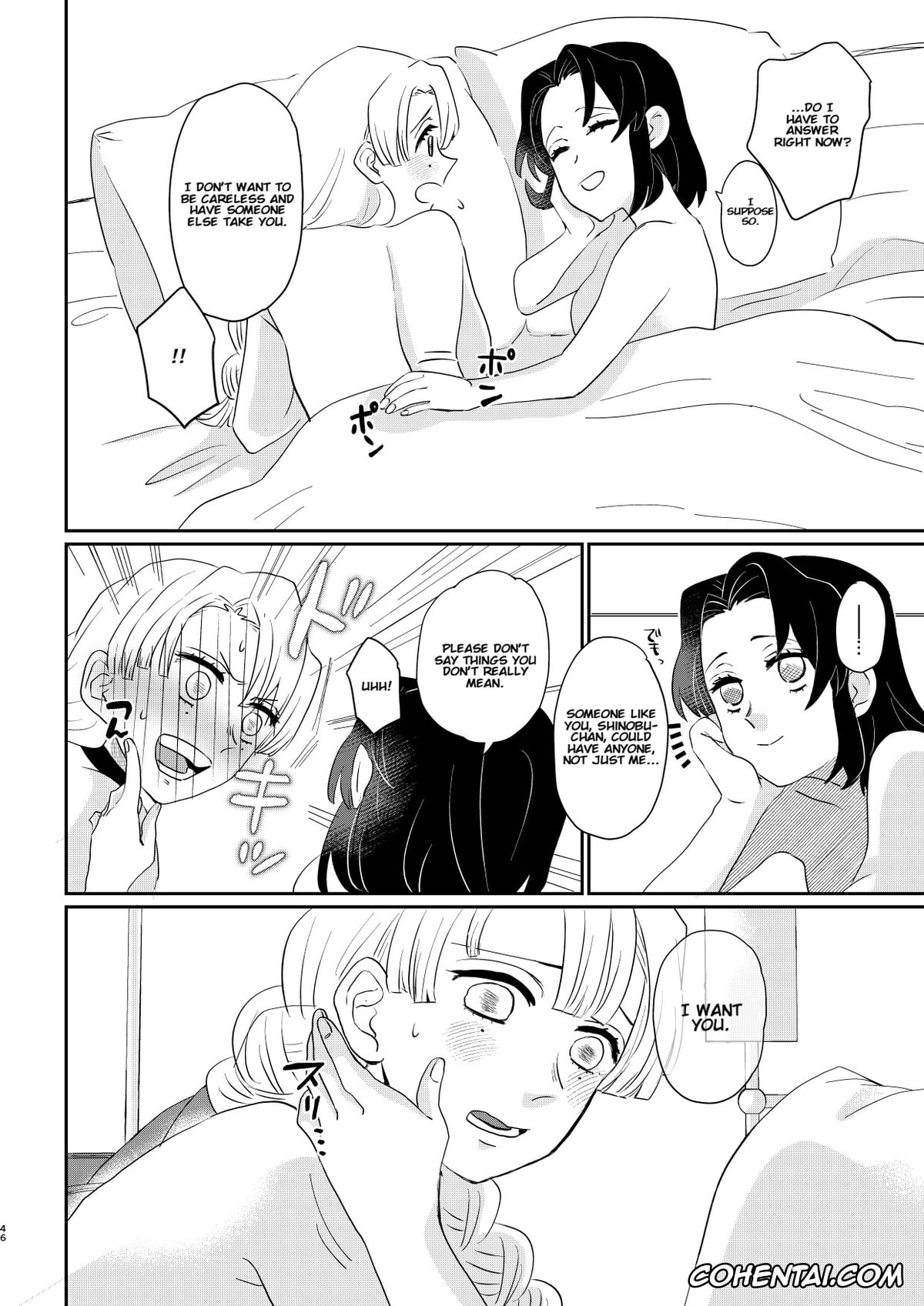Kimetsu No Yaiba | Demon Slayer xxx, Mitsuri Kanroji xxx, Shinobu Kochou xxx, Anata no Omega (Kimetsu no Yaiba), pagina 46