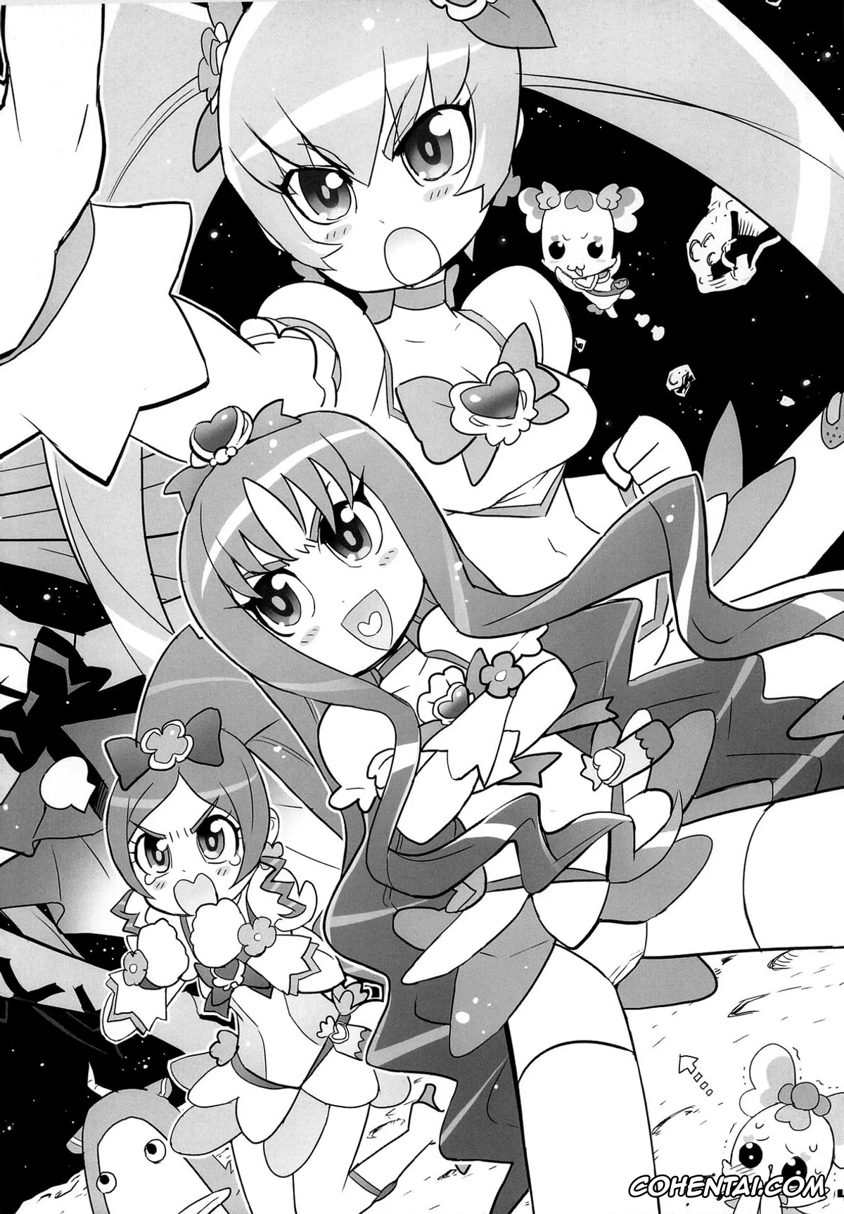 HeartCatch Precure! xxx, Cure Blossom | Tsubomi Hanasaki xxx, Cure Sunshine | Itsuki Myoudouin xxx, INAZUMA SILHOUETTE (HeartCatch Precure!), pagina 4