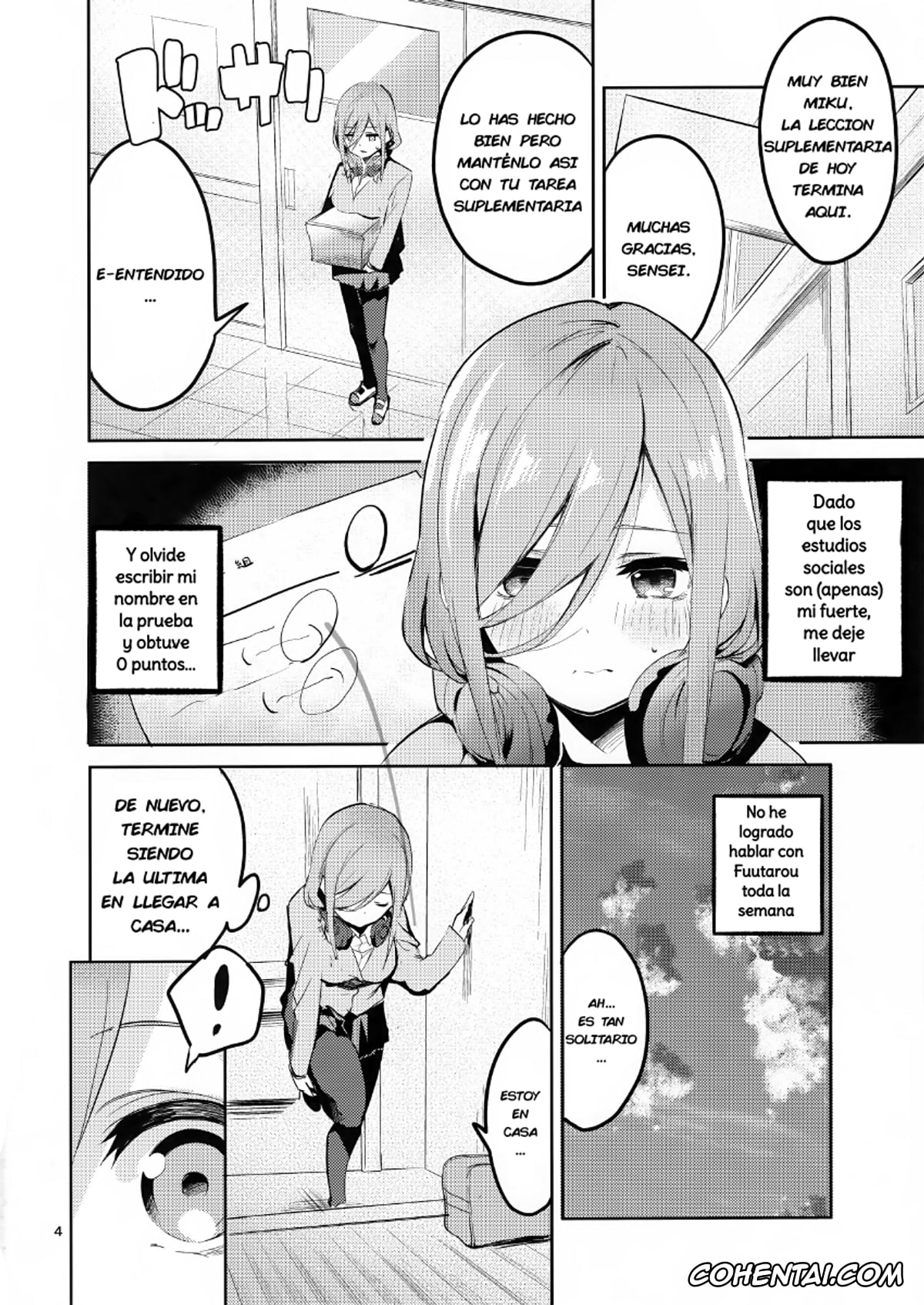 Gotoubun No Hanayome | The Quintessential Quintuplets hentai, Fuutarou Uesugi hentai, Miku Nakano hentai, Miku no Baai (Gotoubun no Hanayome), pagina 3