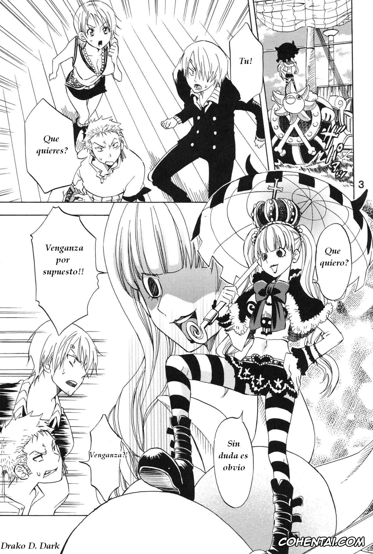 One Piece hentai, Nami hentai, Roronoa Zoro hentai, Sanji Vinsmoke hentai, Nami-chan to mou 1kai! (One Piece), pagina 3