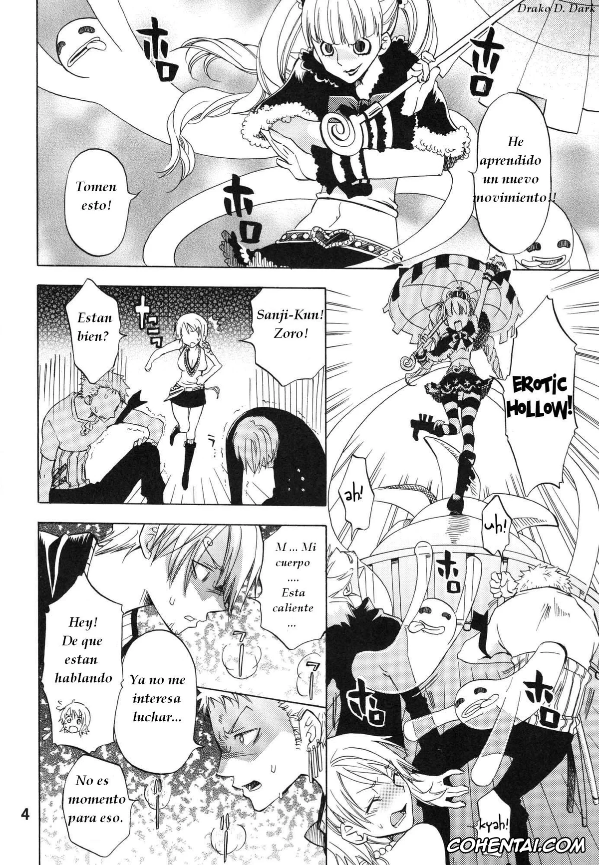 One Piece xxx, Nami xxx, Roronoa Zoro xxx, Sanji Vinsmoke xxx, Nami-chan to mou 1kai! (One Piece), pagina 4