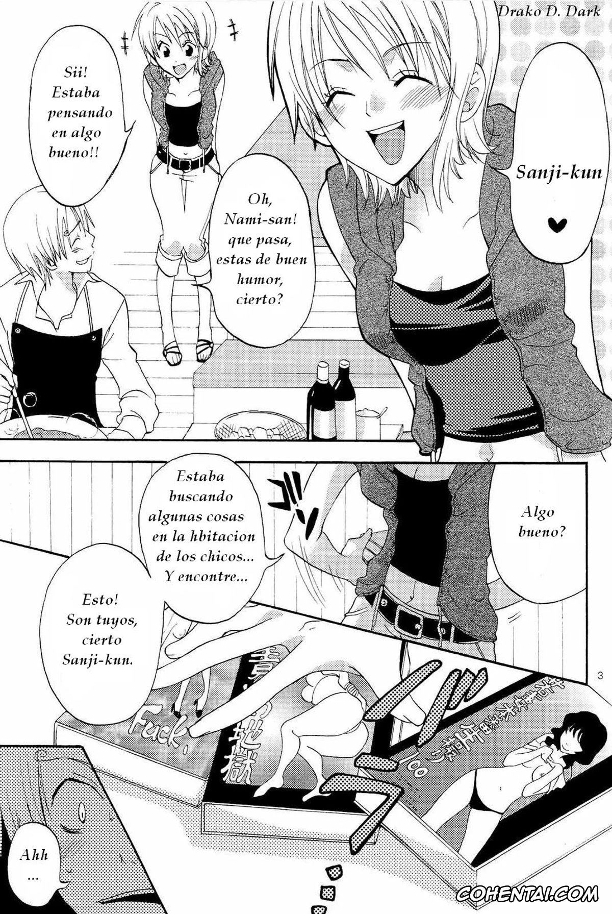 One Piece hentai, Nami hentai, Kanjyuku Orange (One Piece), pagina 3