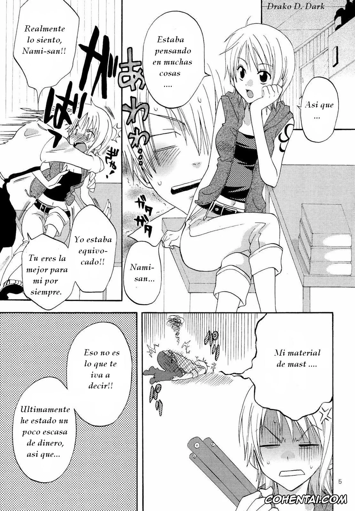 One Piece porno, Nami porno, Kanjyuku Orange (One Piece), pagina 5