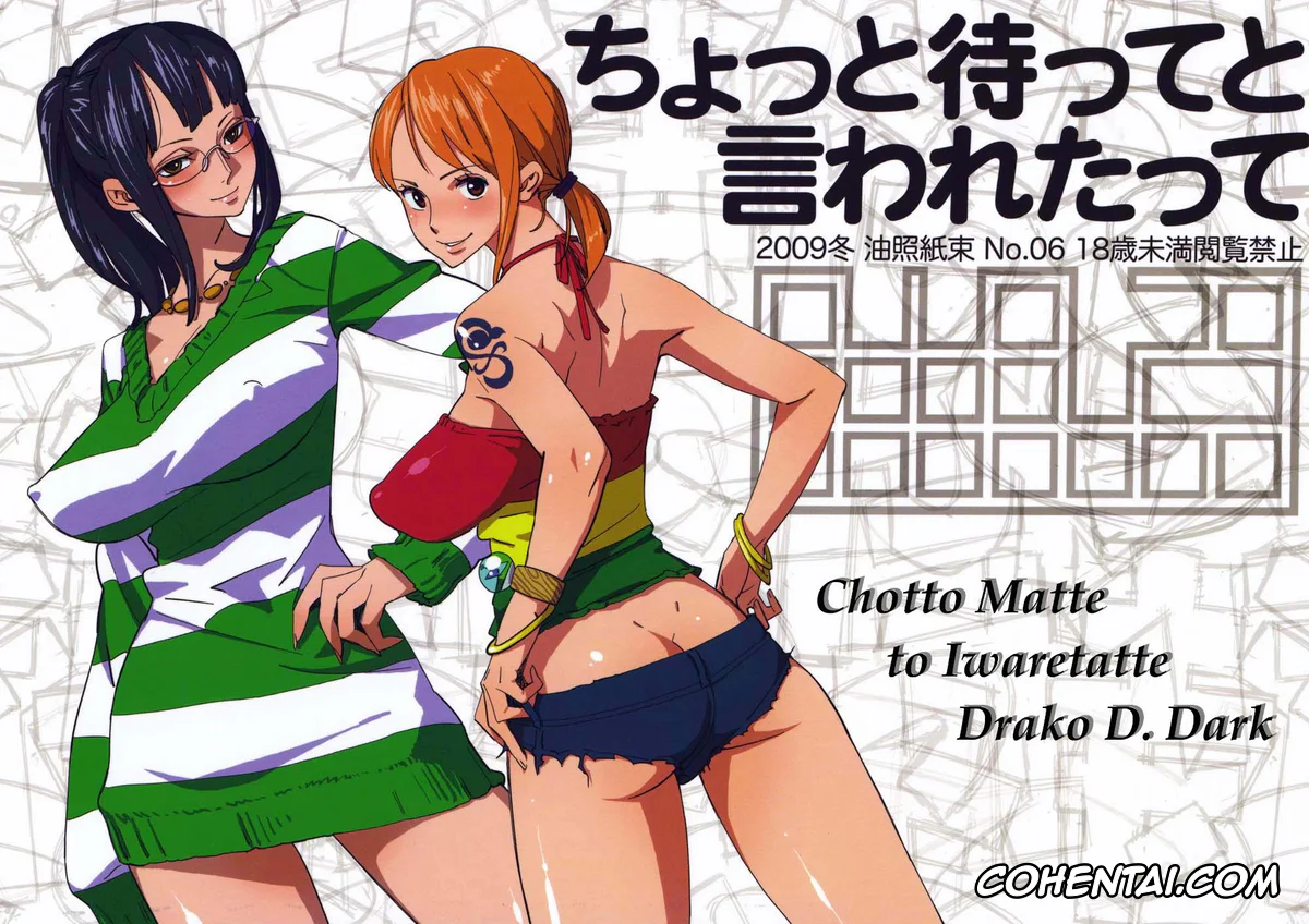 One Piece hentai, Nami hentai, Nico Robin hentai, Abura Shoukami Tsukane No.06 Chotto Matte to Iwaretatte (One Piece), pagina 3
