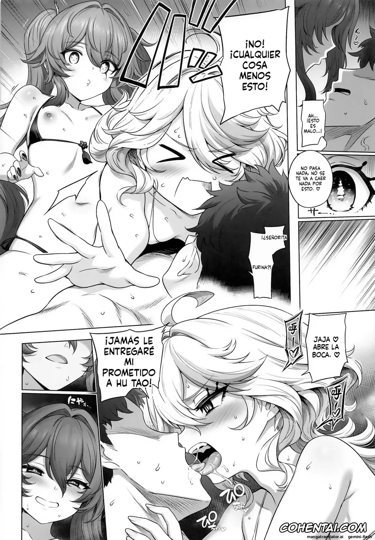 Genshin Impact xxx, Focalors | Lady Furina xxx, Hu Tao xxx, Furina Hu Tao Ninkatsu Kiroku (Genshin Impact), pagina 7