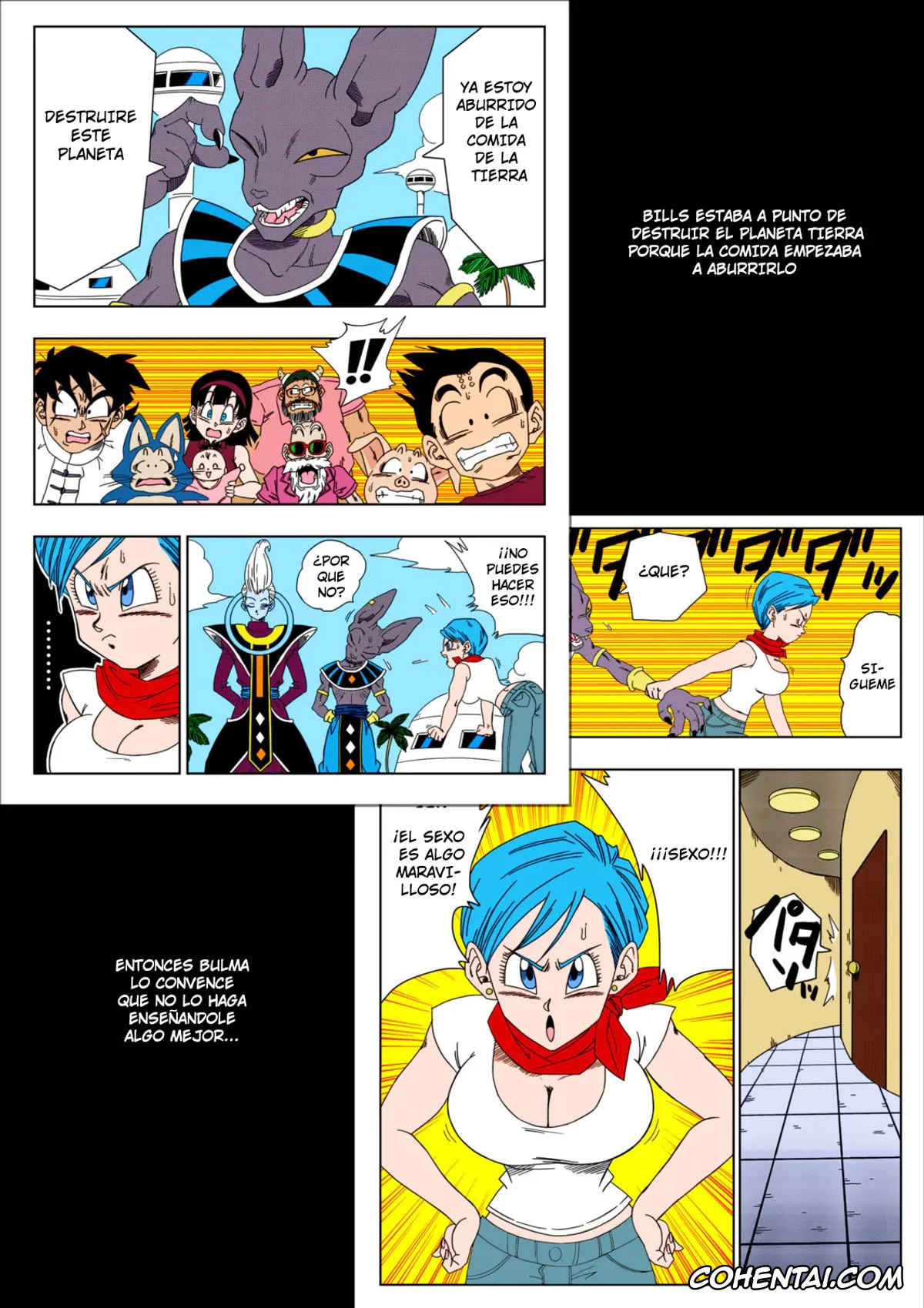 Dragon Ball Super porno, Android 18 porno, Beerus porno, Bulma Briefs porno, No One Disobeys Beerus! (Dragon Ball Super), pagina 2