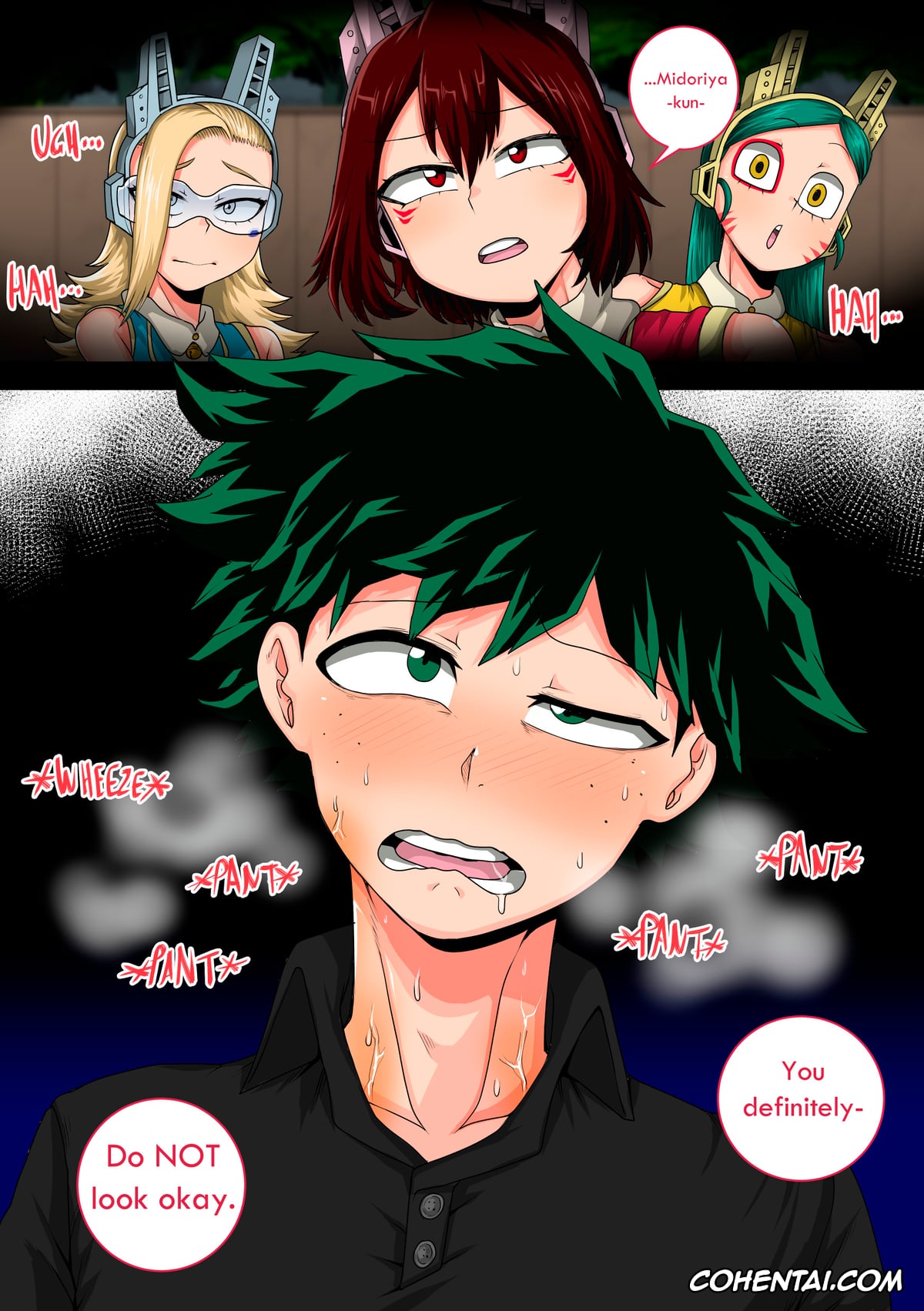 My Hero Academia | Boku No Hero Academia xxx, Izuku Midoriya xxx, Mina Ashido xxx, Ochako Uraraka xxx, Tsuyu Asui xxx, My Harem Academia Chapter 8 Part 3 Breaking into a broken heart (Boku No Hero Academia), pagina 4