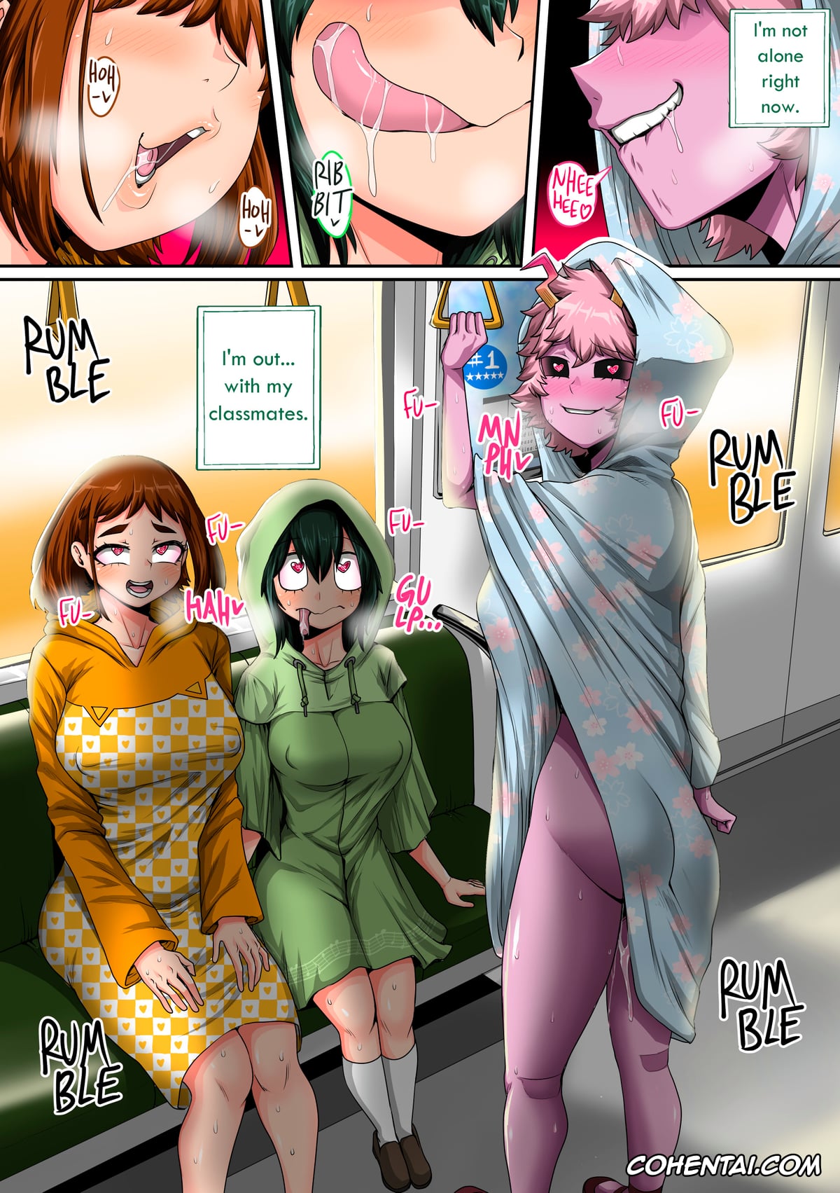 My Hero Academia | Boku No Hero Academia hentai, Izuku Midoriya hentai, Mina Ashido hentai, Ochako Uraraka hentai, Tsuyu Asui hentai, My Harem Academia Chapter 8 Part 3 Breaking into a broken heart (Boku No Hero Academia), pagina 15