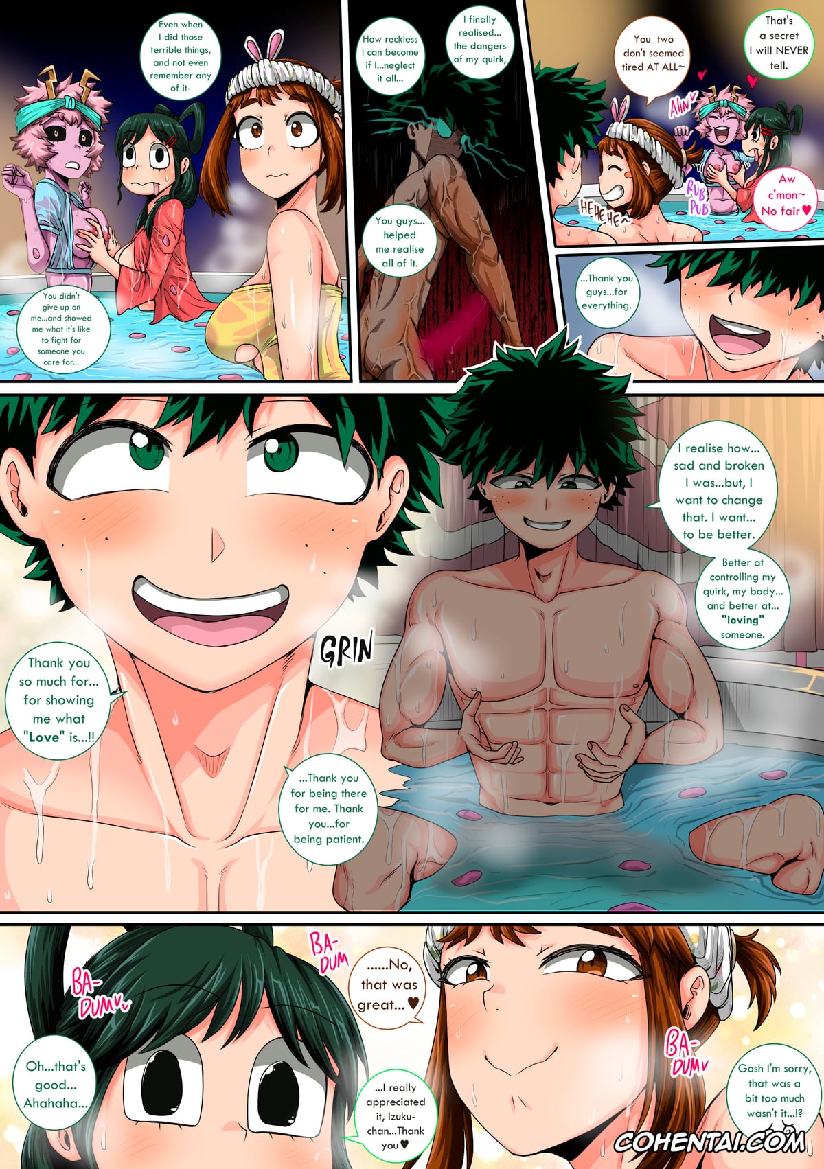 My Hero Academia | Boku No Hero Academia hentai, Izuku Midoriya hentai, Mina Ashido hentai, Ochako Uraraka hentai, Tsuyu Asui hentai, My Harem Academia Chapter 8 Part 3 Breaking into a broken heart (Boku No Hero Academia), pagina 33