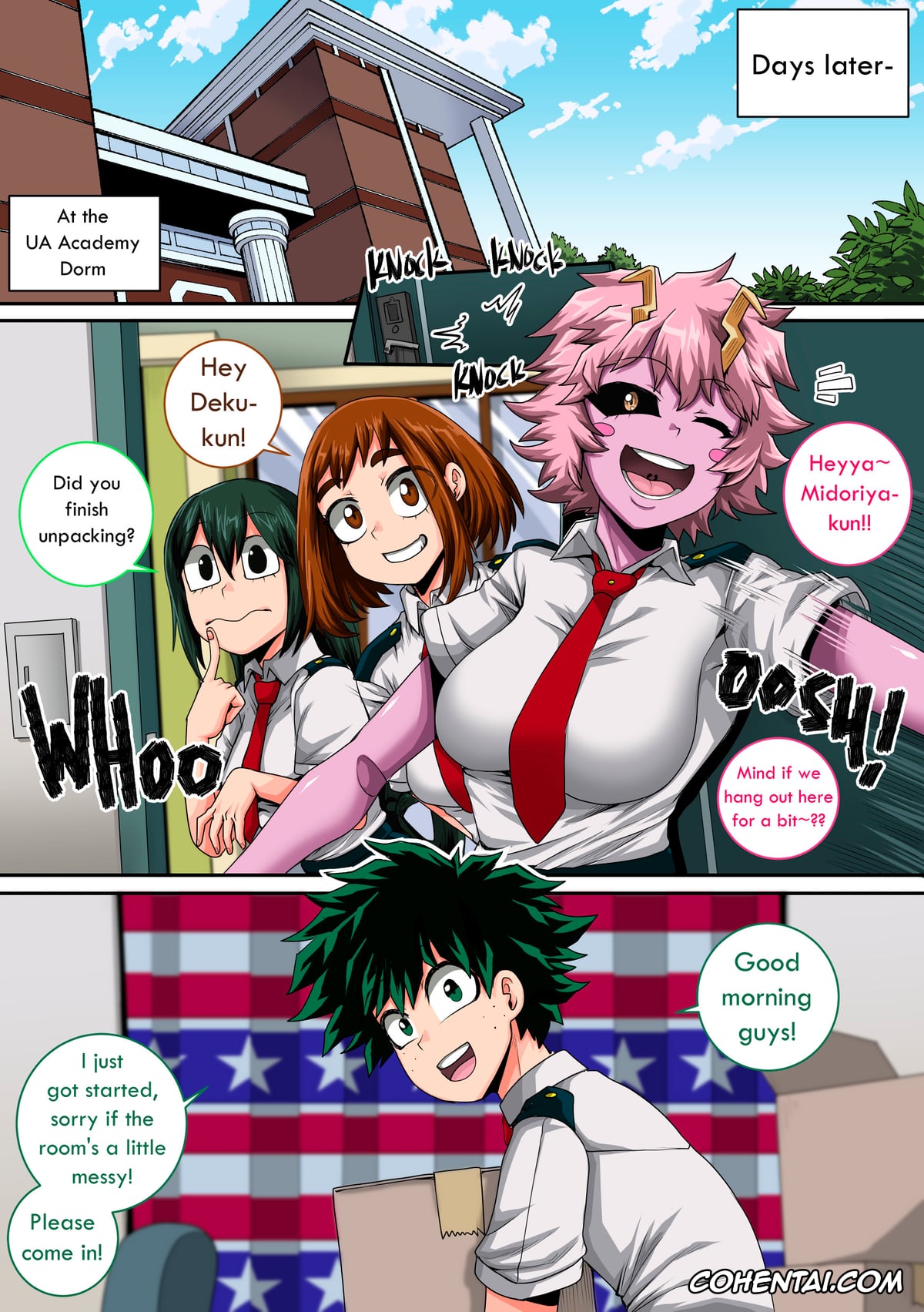 My Hero Academia | Boku No Hero Academia hentai, Izuku Midoriya hentai, Mina Ashido hentai, Ochako Uraraka hentai, Tsuyu Asui hentai, My Harem Academia Chapter 8 Part 3 Breaking into a broken heart (Boku No Hero Academia), pagina 108