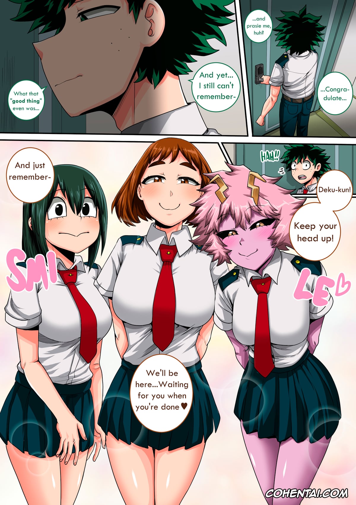My Hero Academia | Boku No Hero Academia hentai, Izuku Midoriya hentai, Mina Ashido hentai, Ochako Uraraka hentai, Tsuyu Asui hentai, My Harem Academia Chapter 8 Part 3 Breaking into a broken heart (Boku No Hero Academia), pagina 111