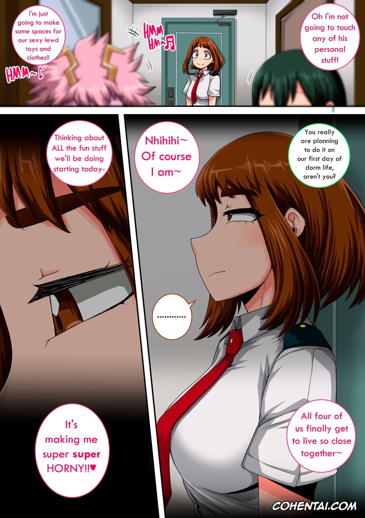 My Hero Academia | Boku No Hero Academia porno, Izuku Midoriya porno, Mina Ashido porno, Ochako Uraraka porno, Tsuyu Asui porno, My Harem Academia Chapter 8 Part 3 Breaking into a broken heart (Boku No Hero Academia), pagina 113