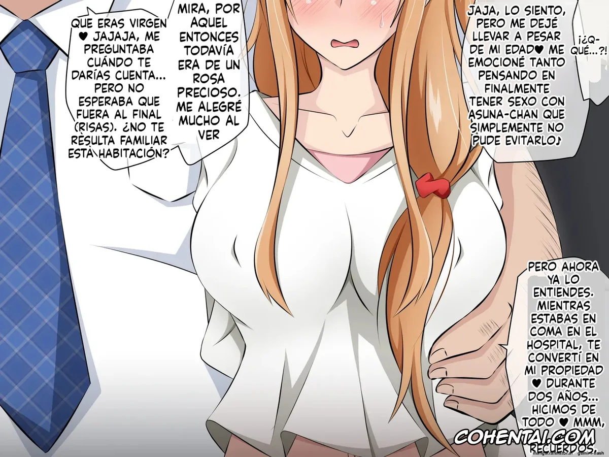 Sword Art Online porno, Asuna Yuuki porno, Hitozuma ni Natta Heroine o Netoru. ~Yakubutsu Choukyou de Ochiru Asuna-san~ (Sword Art Online), pagina 44