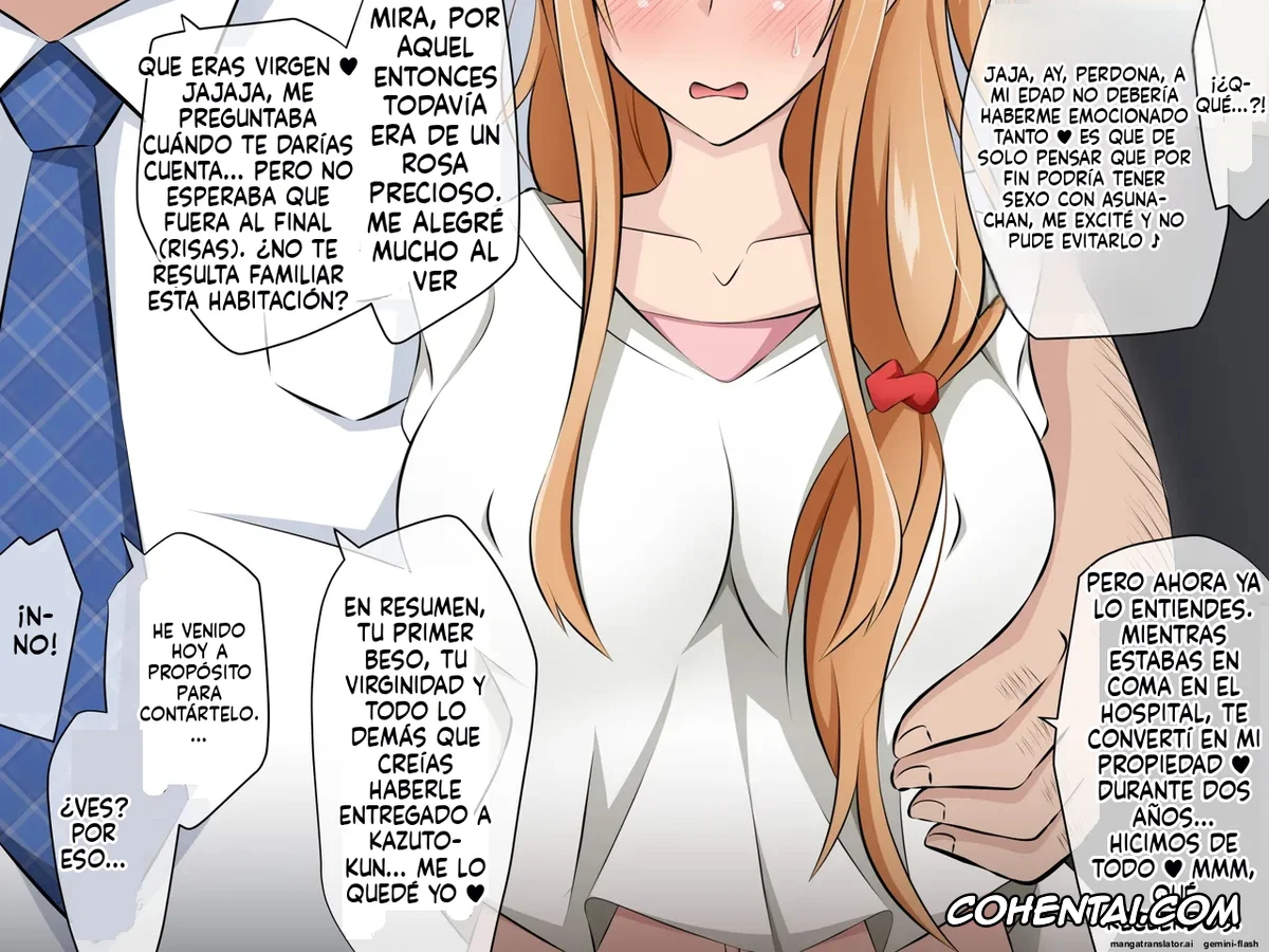 Sword Art Online hentai, Asuna Yuuki hentai, Hitozuma ni Natta Heroine o Netoru. ~Yakubutsu Choukyou de Ochiru Asuna-san~ (Sword Art Online), pagina 45