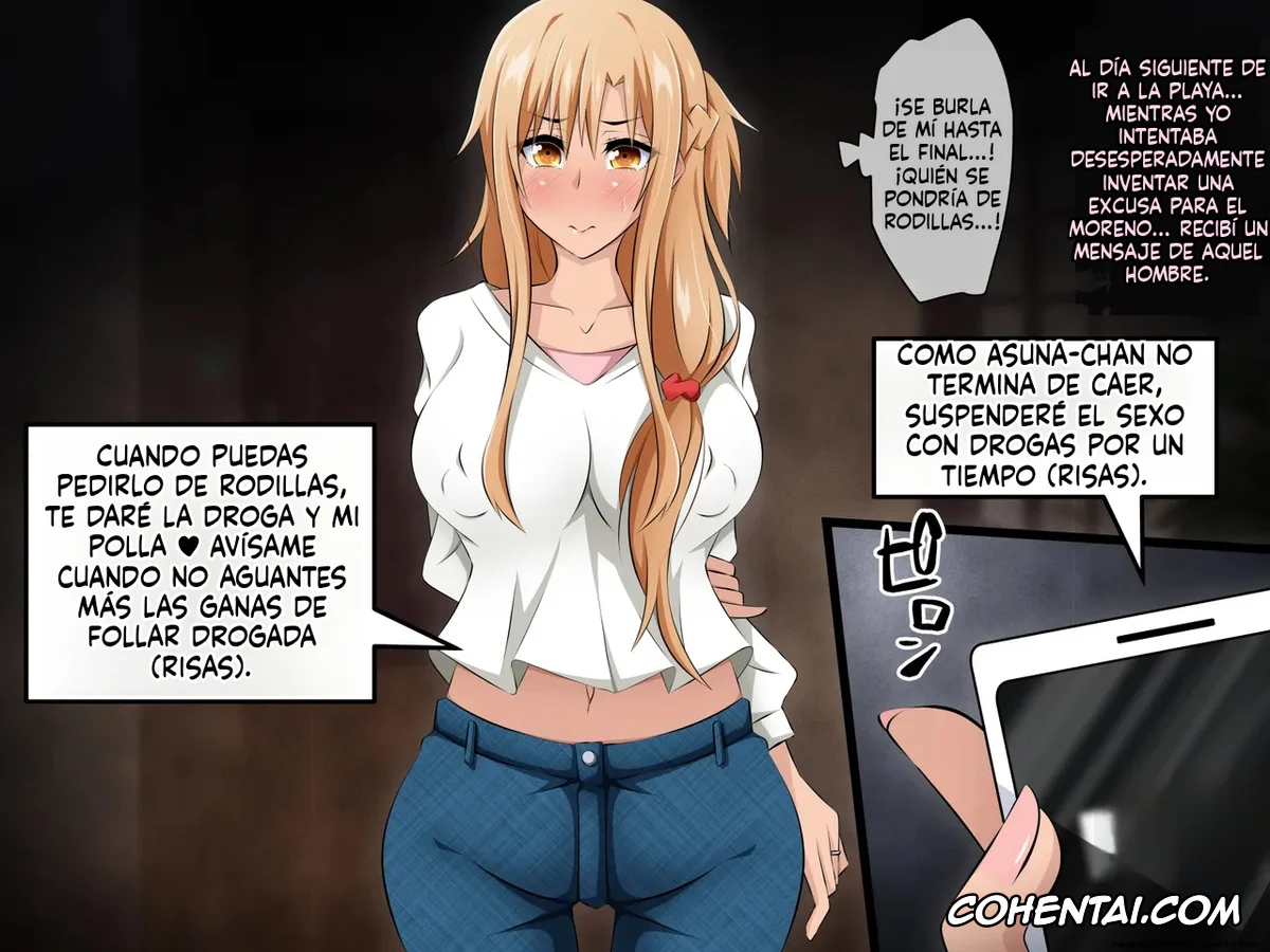 Sword Art Online hentai, Asuna Yuuki hentai, Hitozuma ni Natta Heroine o Netoru. ~Yakubutsu Choukyou de Ochiru Asuna-san~ (Sword Art Online), pagina 228