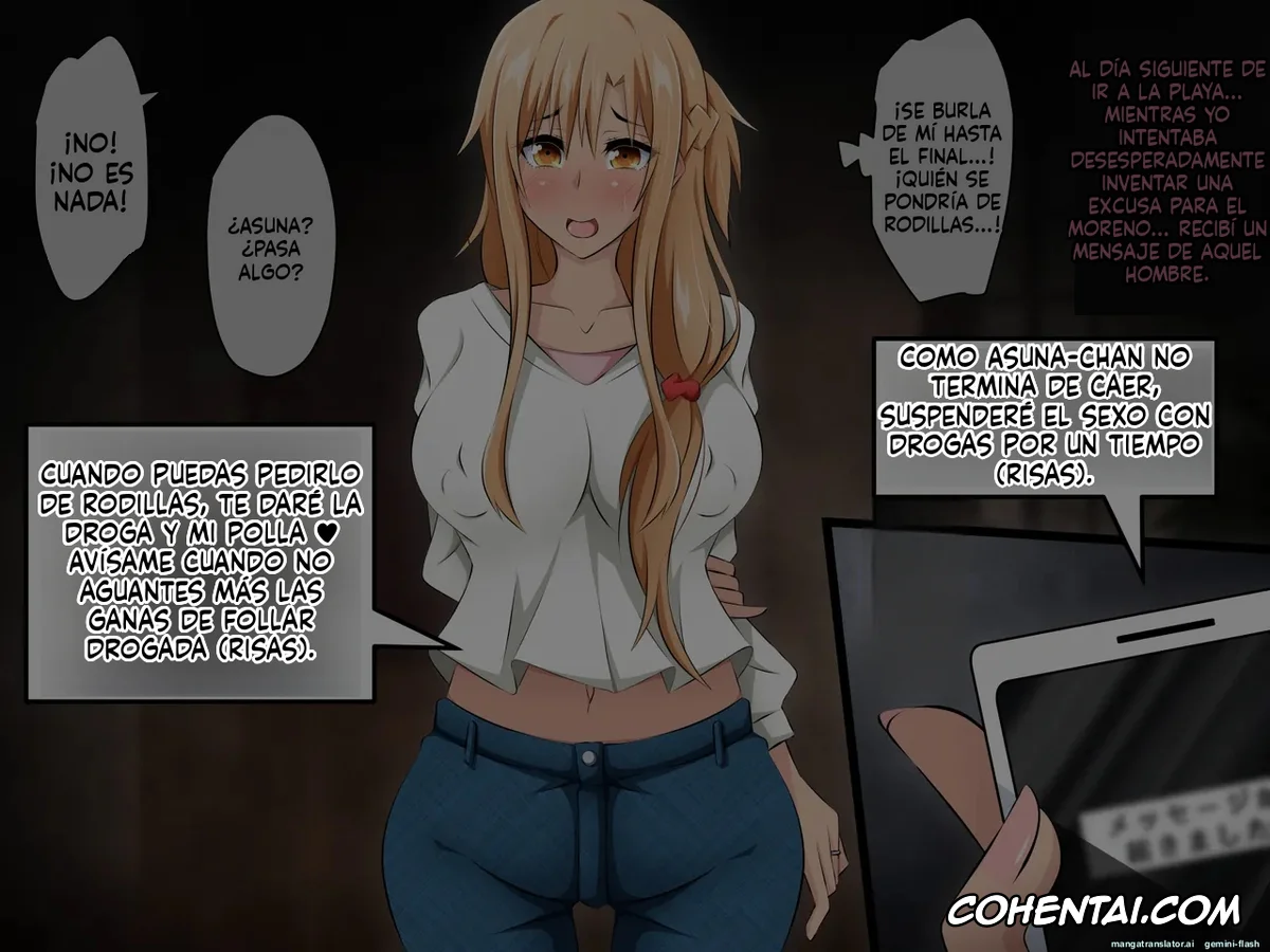 Sword Art Online porno, Asuna Yuuki porno, Hitozuma ni Natta Heroine o Netoru. ~Yakubutsu Choukyou de Ochiru Asuna-san~ (Sword Art Online), pagina 230