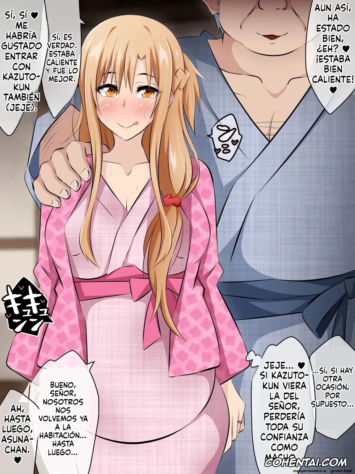 Sword Art Online porno, Asuna Yuuki porno, Hitozuma ni Natta Heroine o Netoru. ~Yakubutsu Choukyou de Ochiru Asuna-san~ (Sword Art Online), pagina 374