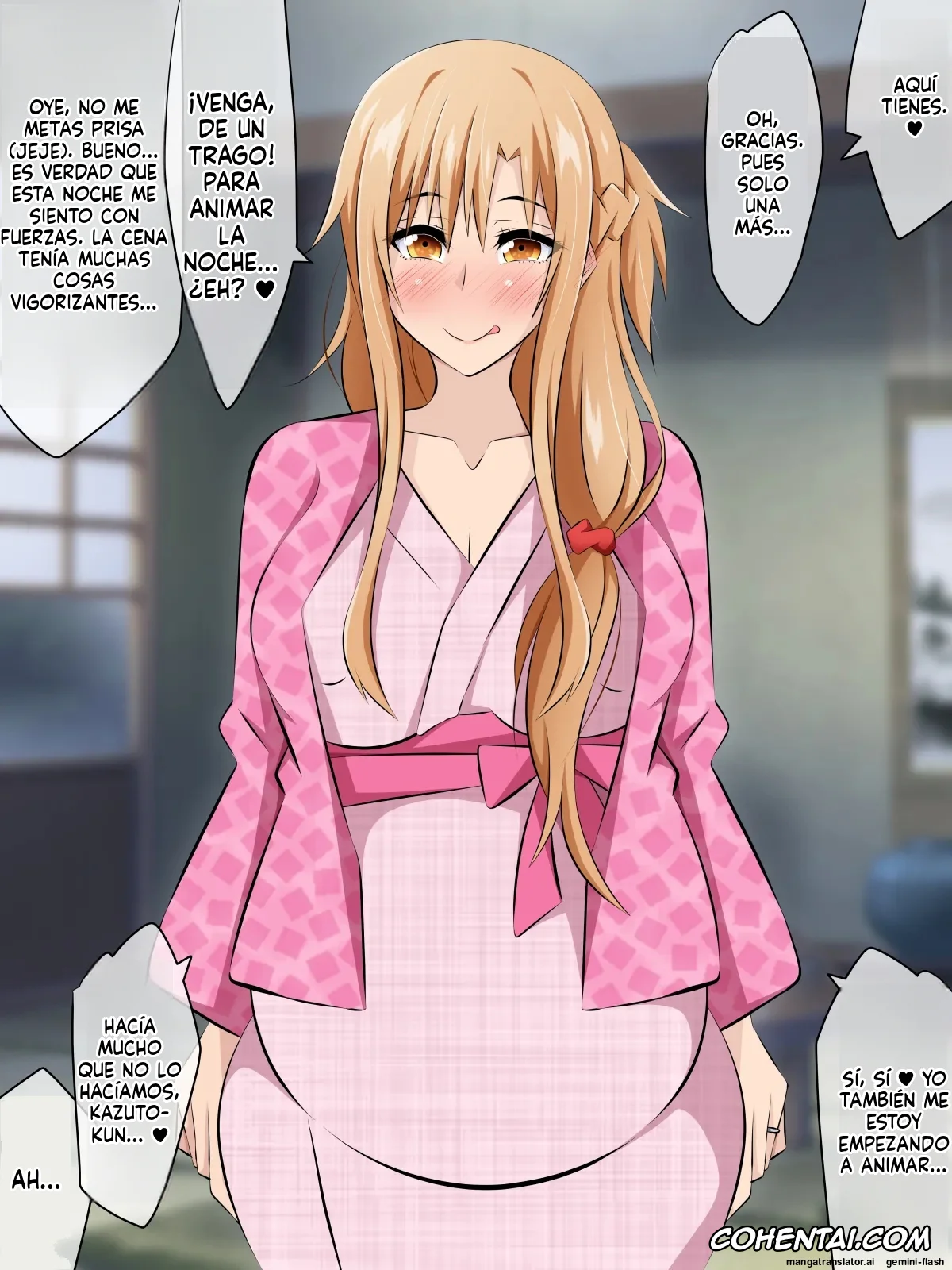 Sword Art Online porno, Asuna Yuuki porno, Hitozuma ni Natta Heroine o Netoru. ~Yakubutsu Choukyou de Ochiru Asuna-san~ (Sword Art Online), pagina 380