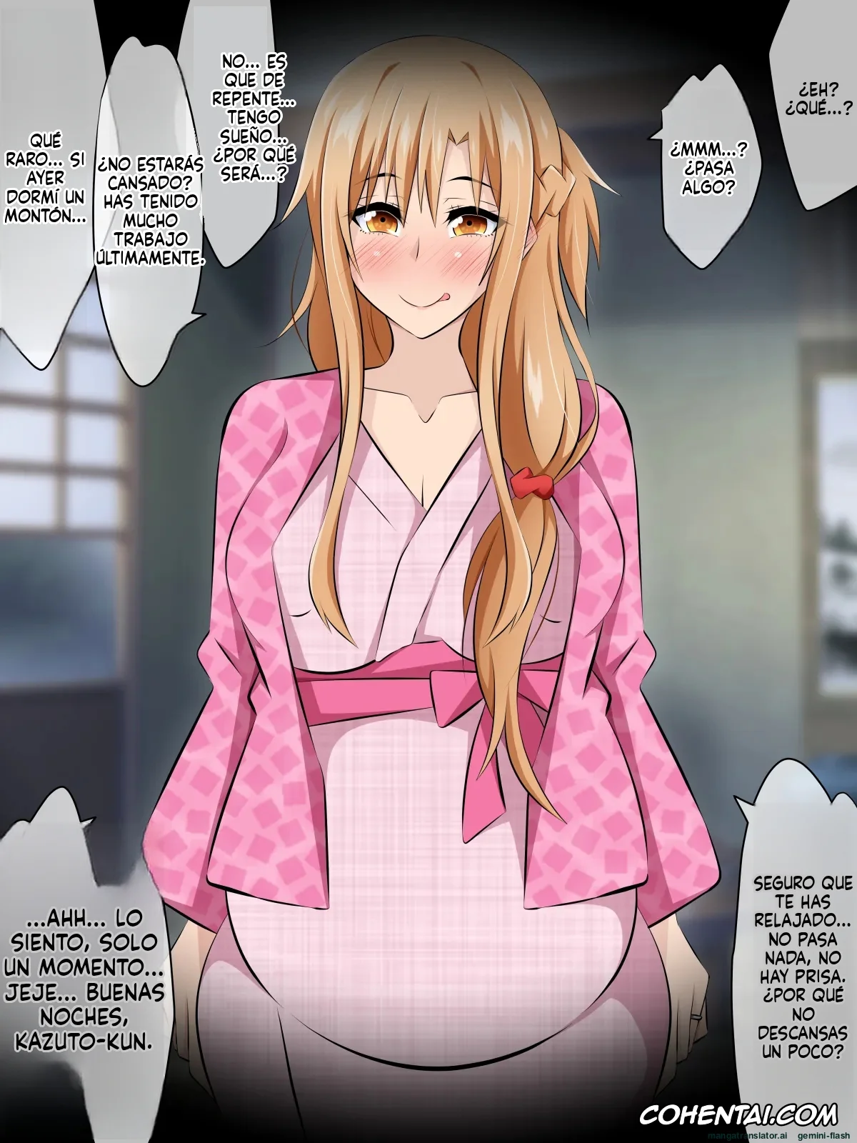 Sword Art Online porno, Asuna Yuuki porno, Hitozuma ni Natta Heroine o Netoru. ~Yakubutsu Choukyou de Ochiru Asuna-san~ (Sword Art Online), pagina 383